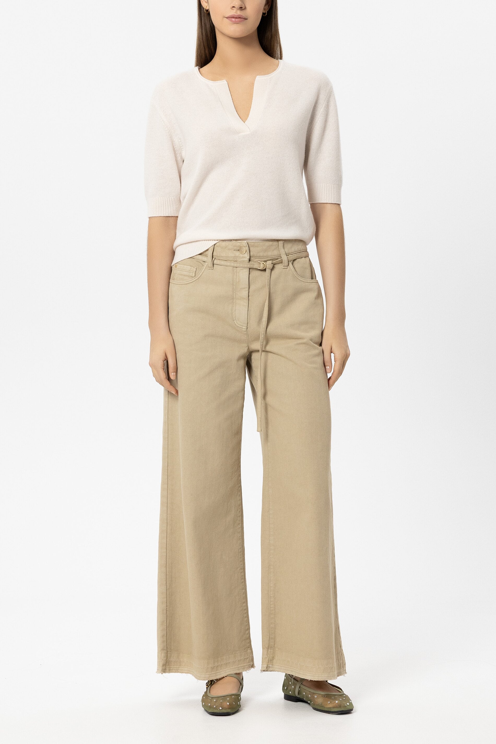 Pullover aus Kaschmir-Mix - milk - Standard | Model Front