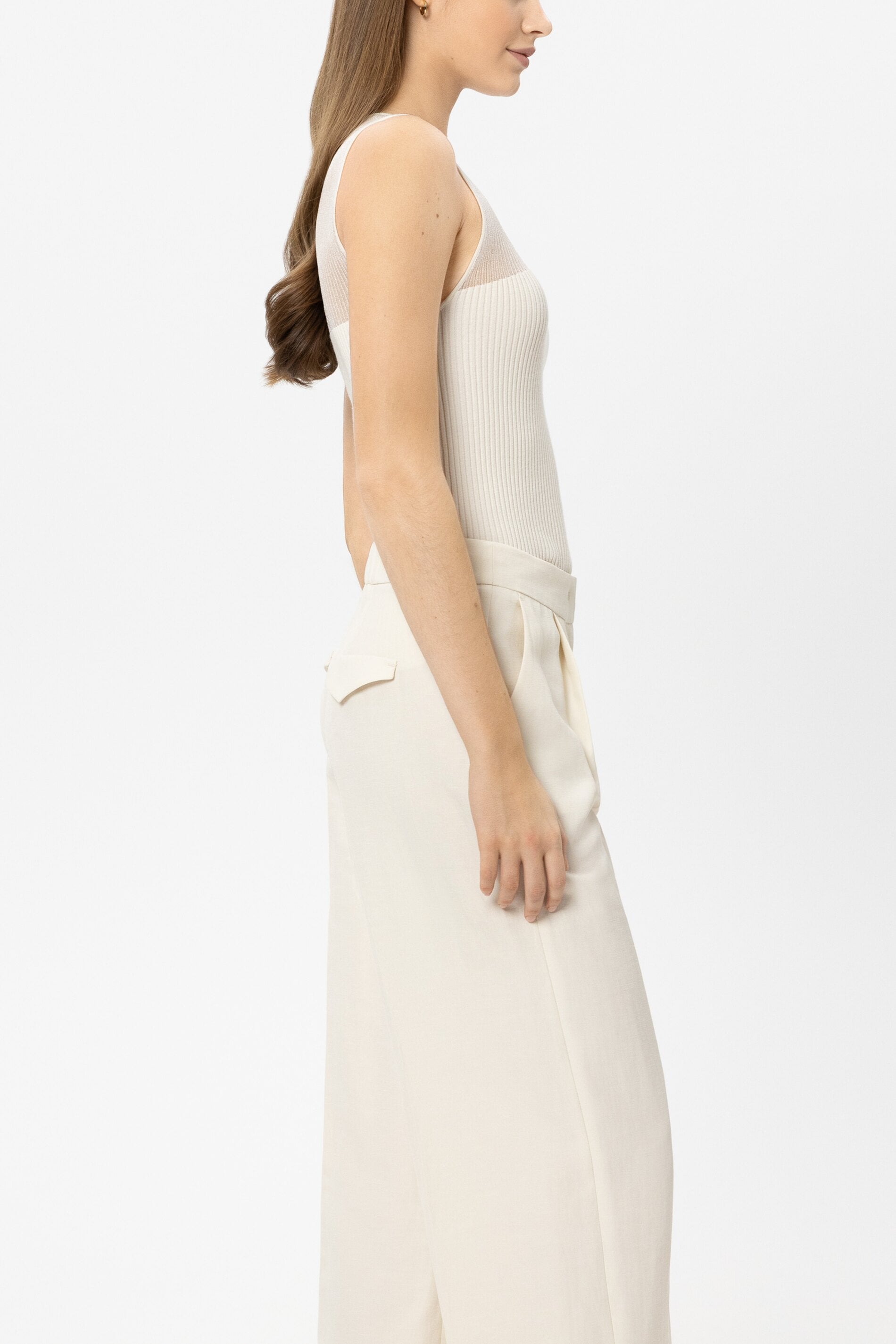 Feinstrick-Top - milk - Standard | Model Seite