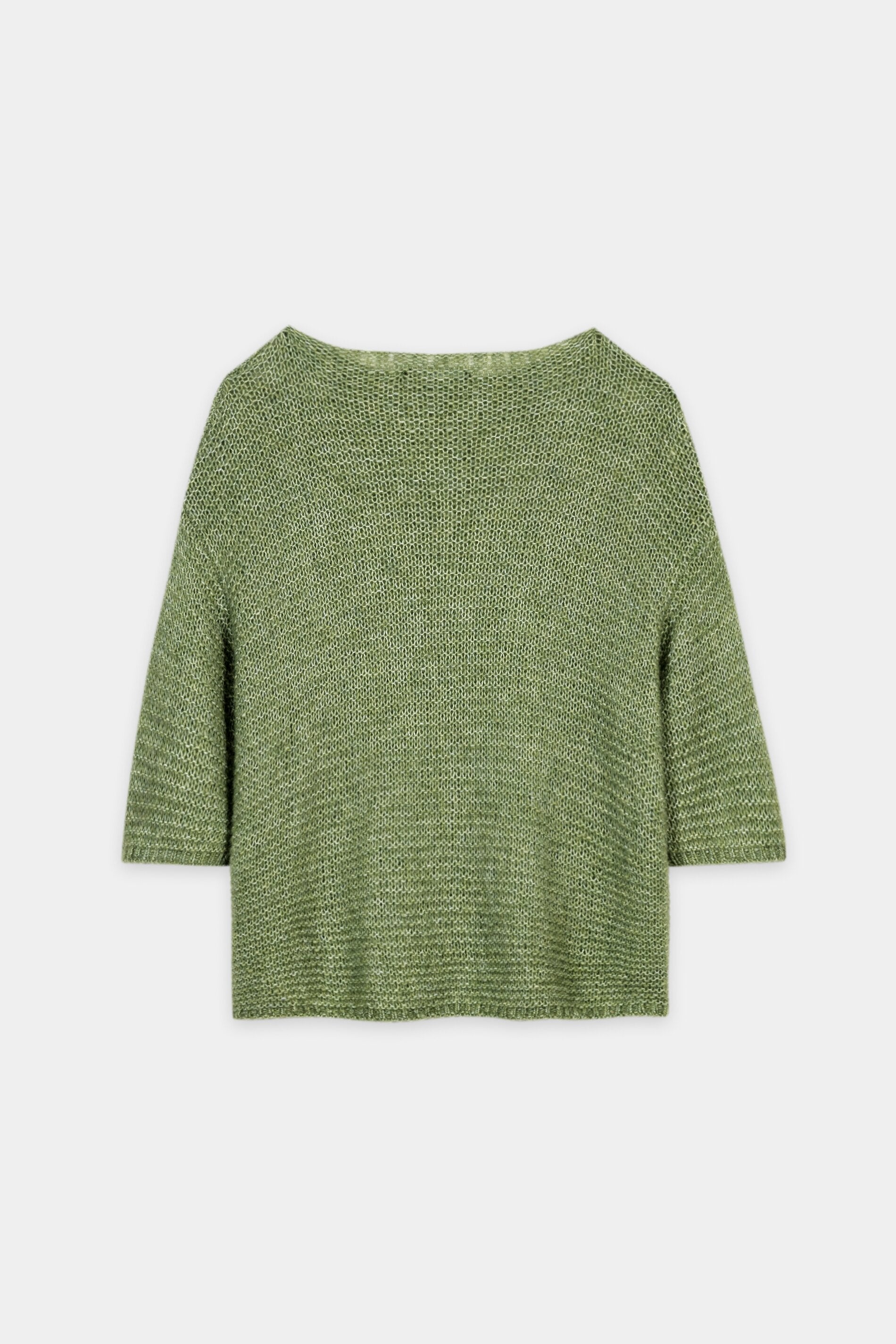 Pullover aus Alpaka-Mix - moss green - Standard | Artikel Rück