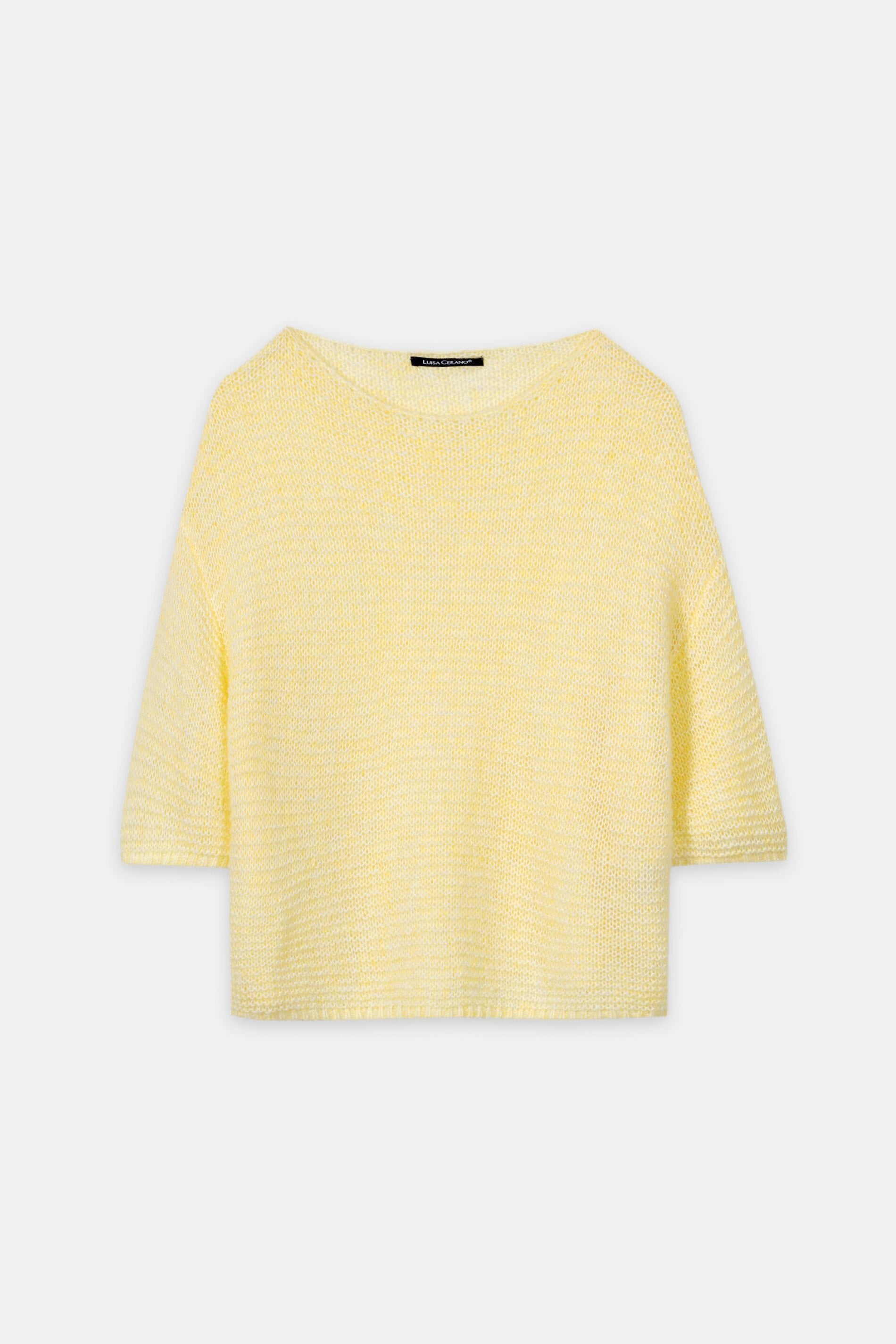 Pullover aus Alpaka-Mix - citron - Standard | Artikel Front