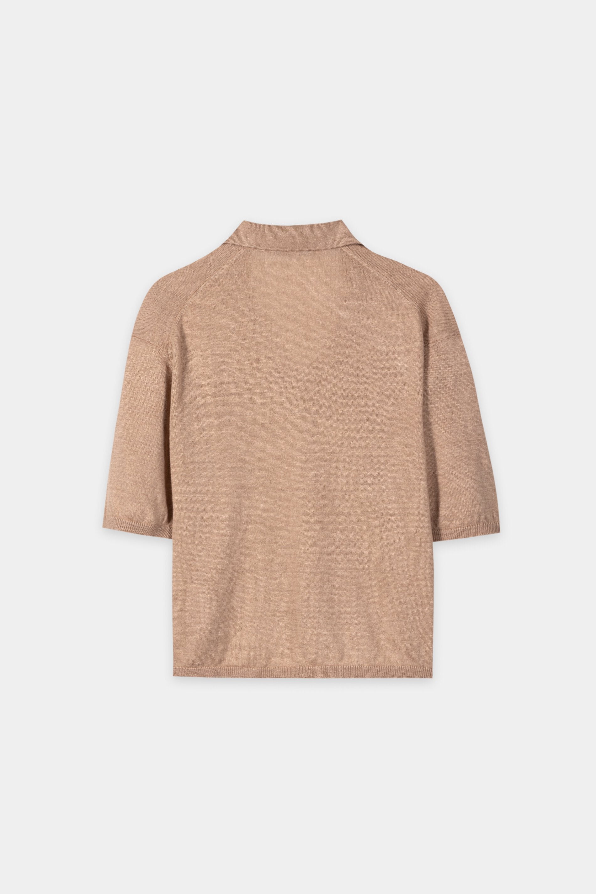 Leinen-Polo - light terracotta - Standard | Artikel Rück