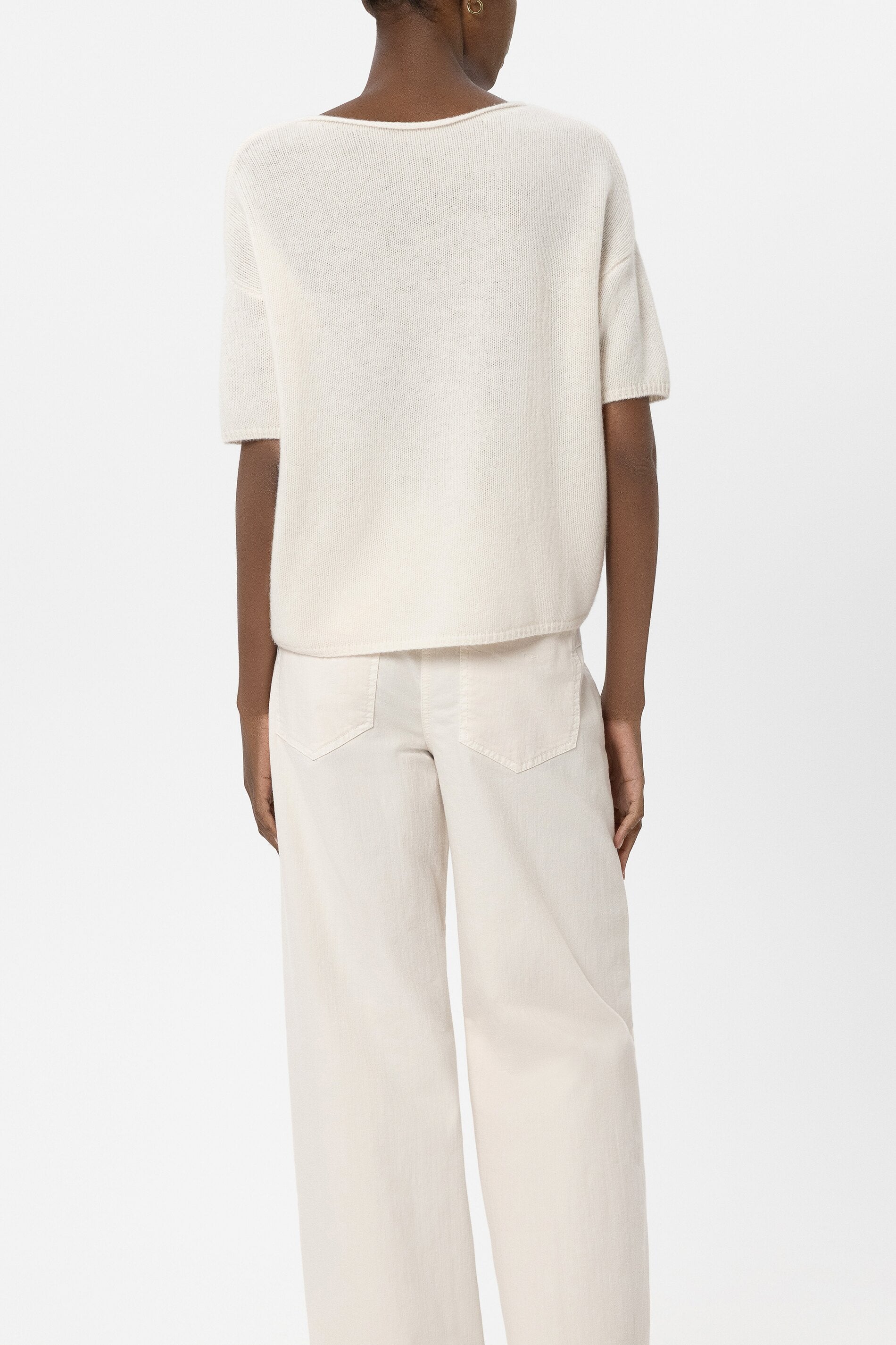 Pullover aus Kaschmir-Mix - milk - Standard | Model Rück