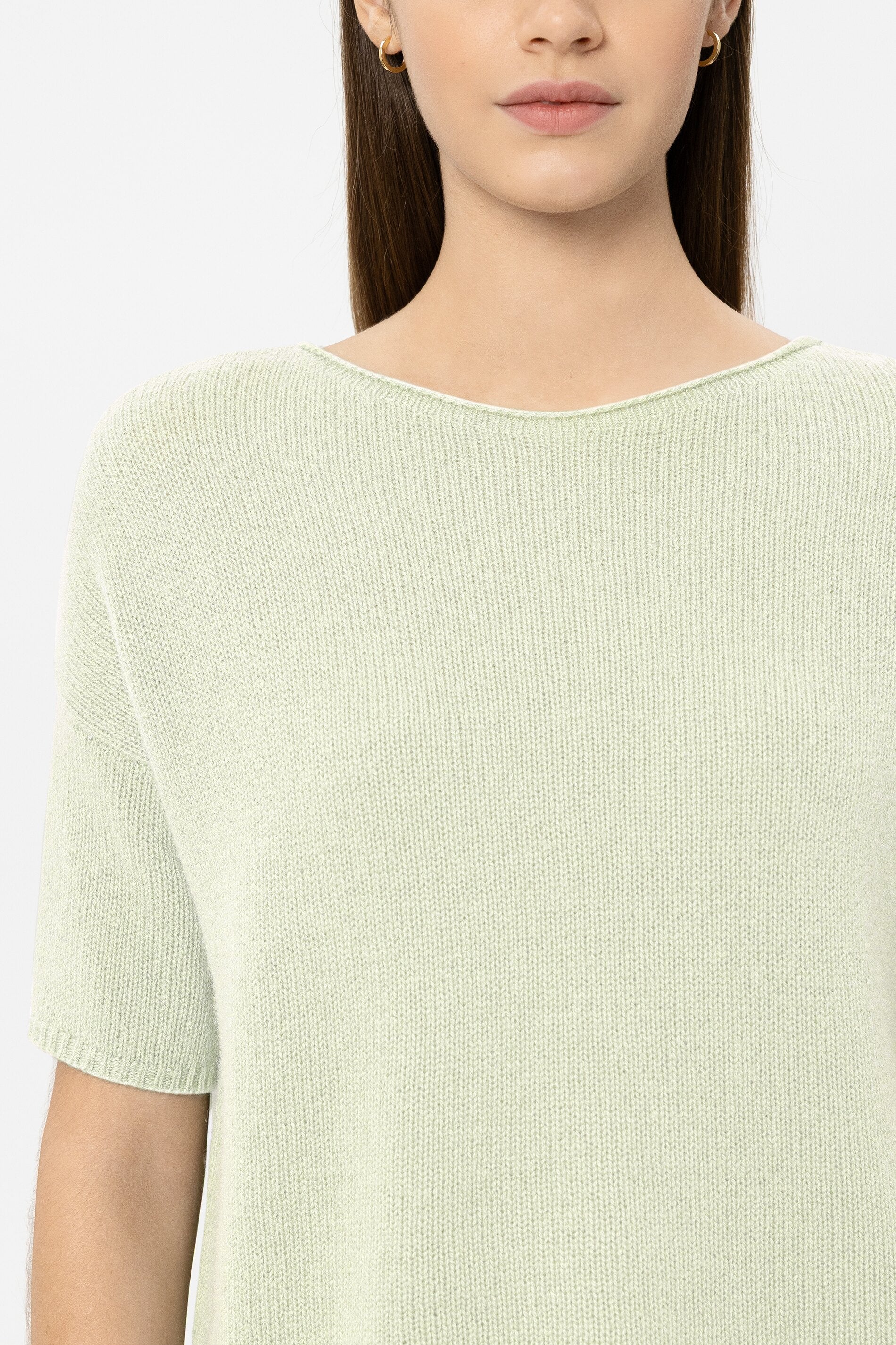 Pullover aus Kaschmir-Mix - pistachio - Standard | Model Detail