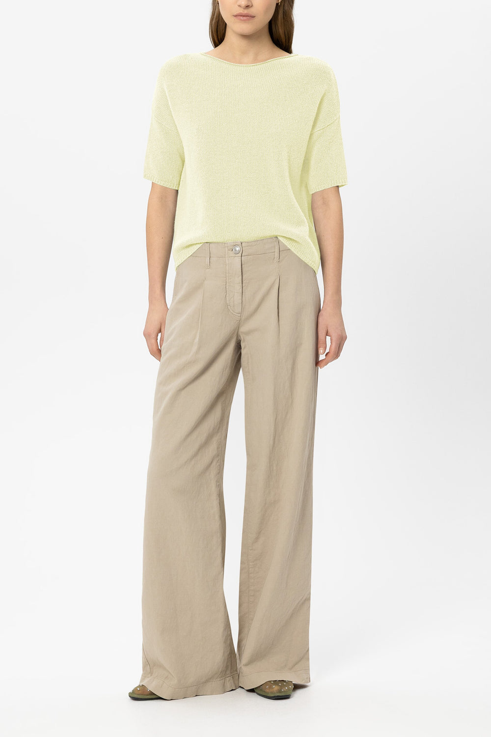 Pullover aus Kaschmir-Mix - citron - Standard