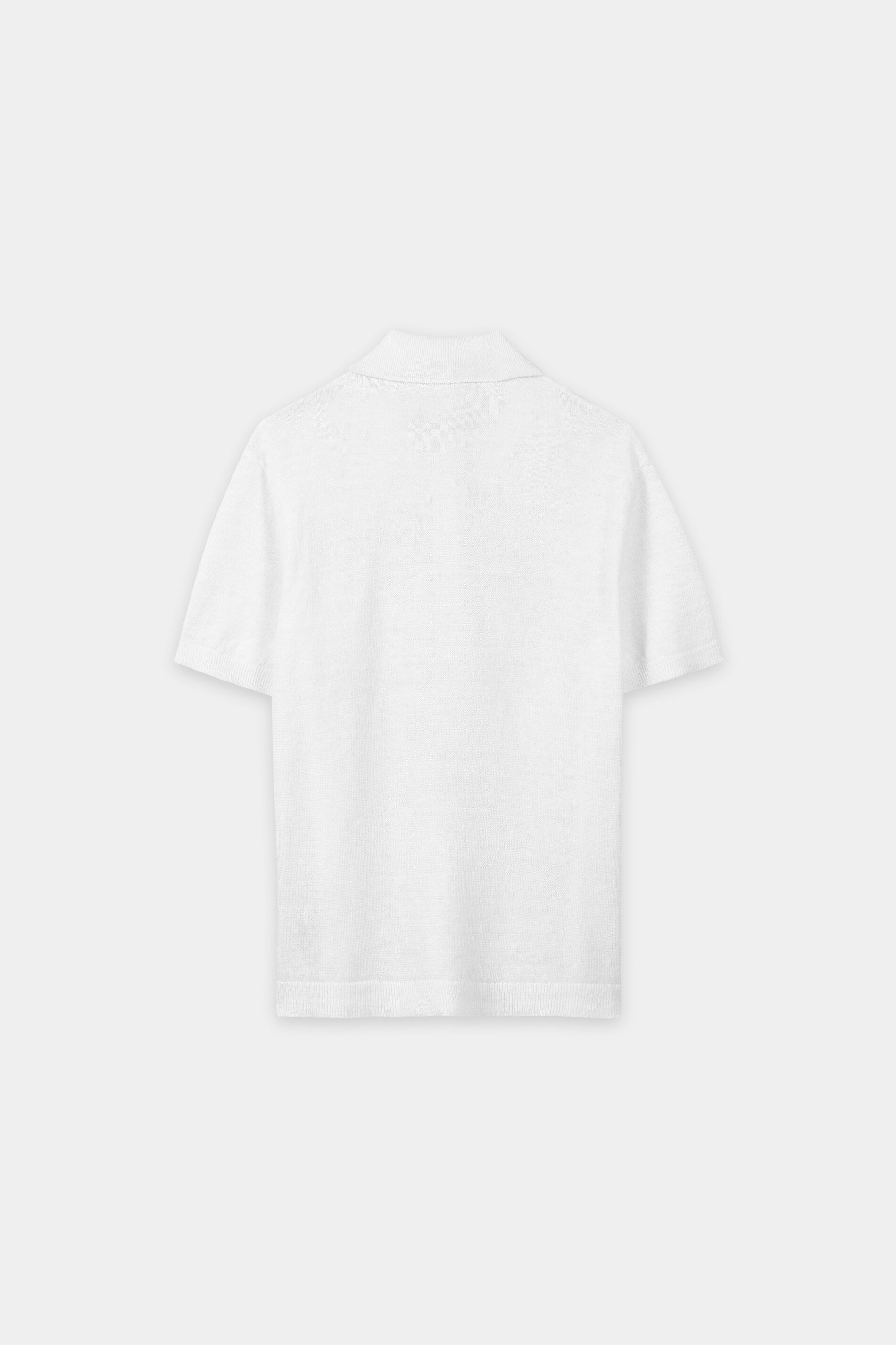 Leinen-Polo - white - Standard | Artikel Rück