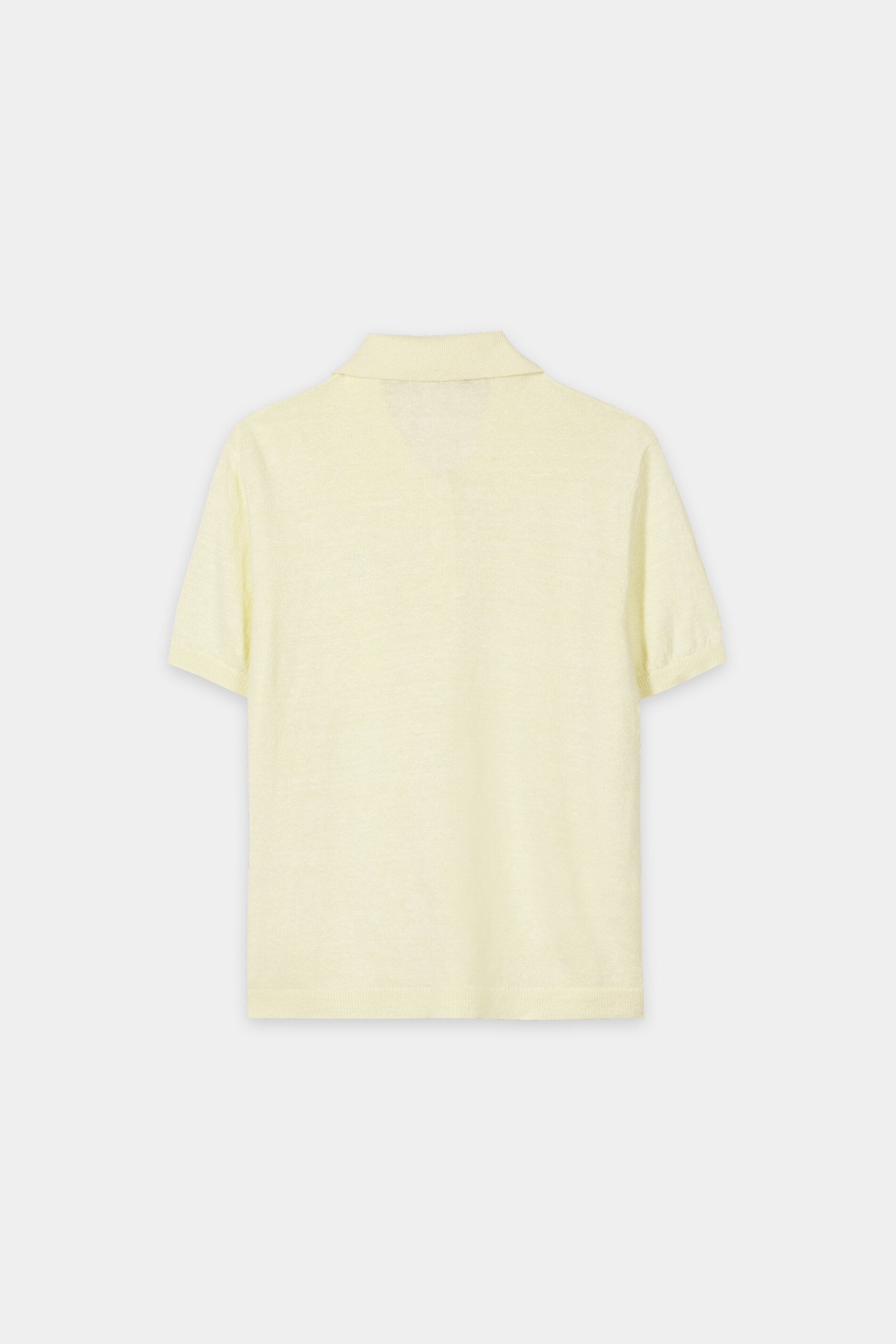 Leinen-Polo - citron - Standard | Artikel Rück