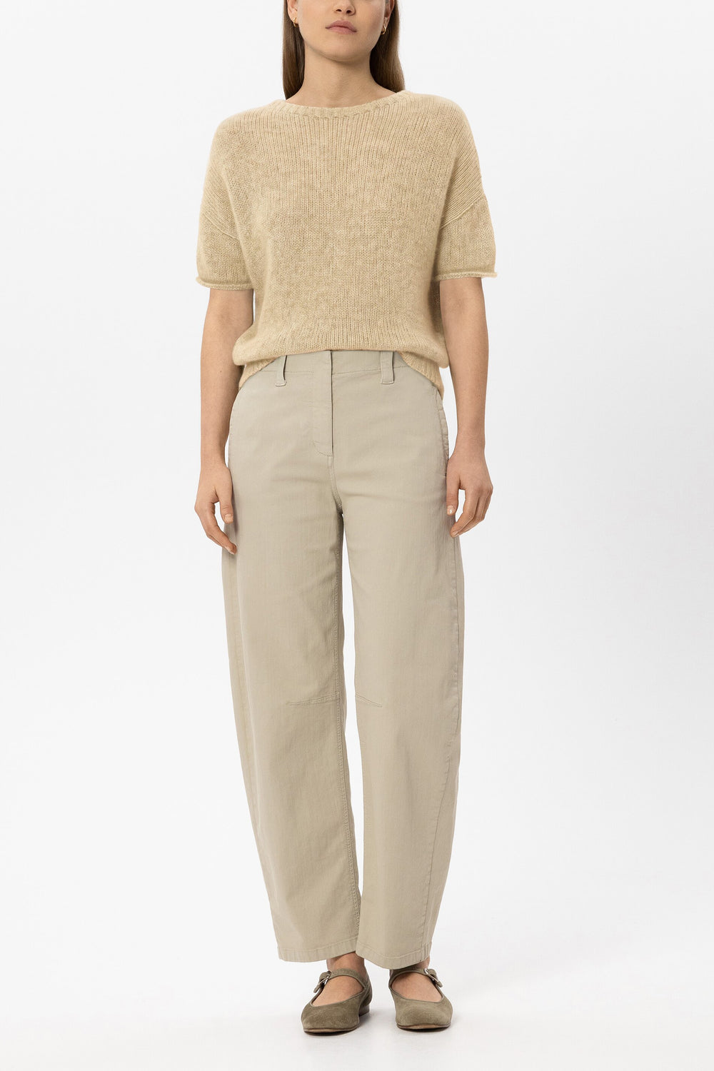 Pull en mélange alpaga - jaune beurre - Standard