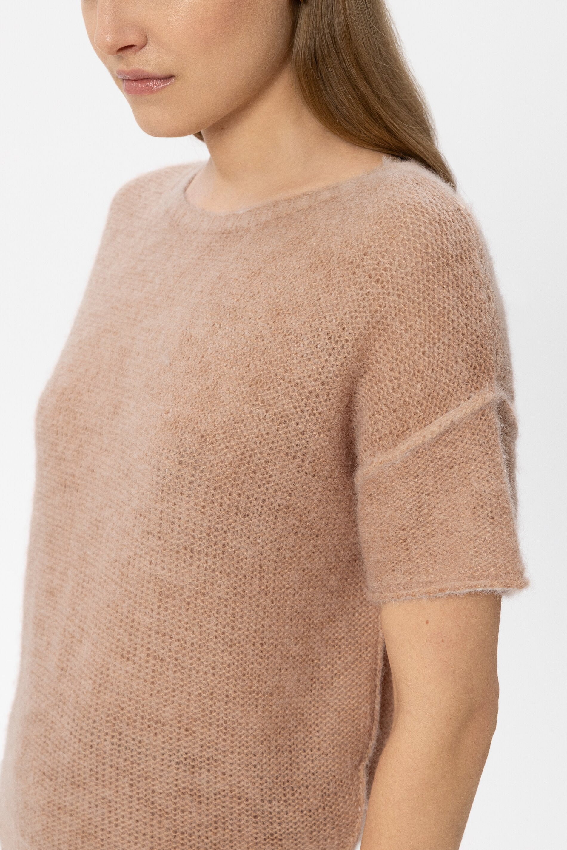 Pullover aus Alpaka-Mix - nude - Standard | Model Detail