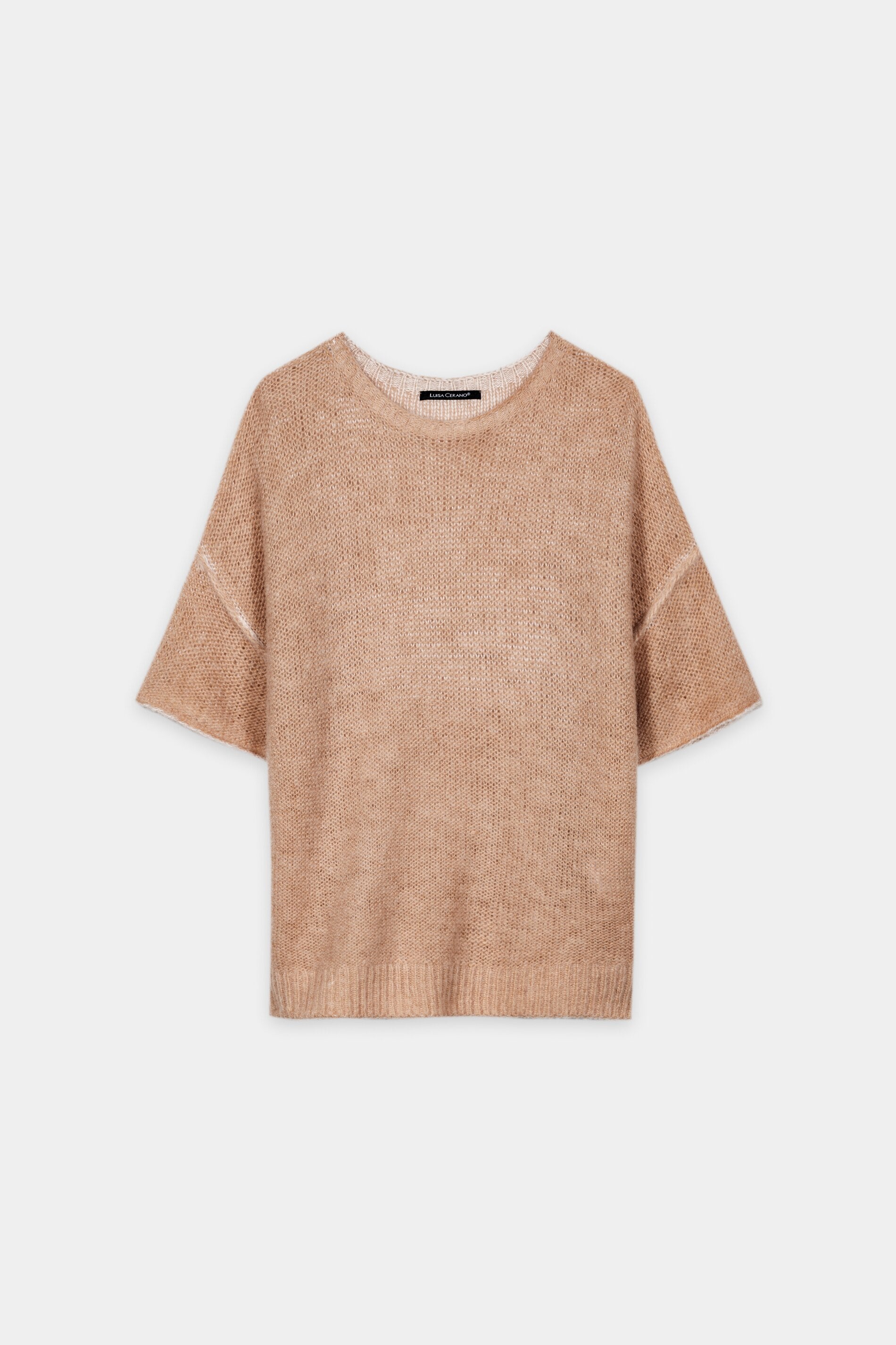 Pullover aus Alpaka-Mix - nude - Standard | Artikel Front