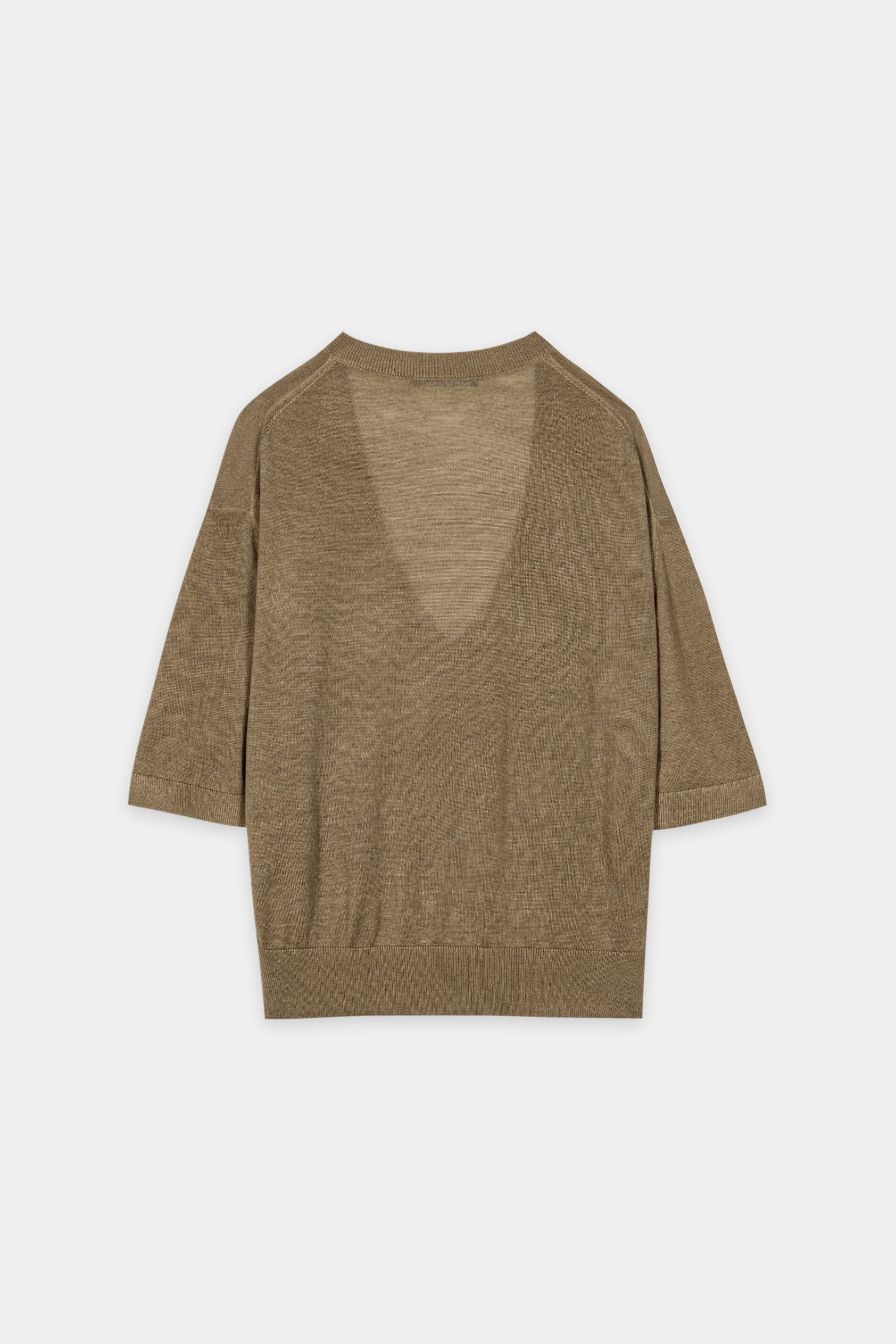 V-Pullover aus Woll-Mix - salbei - Standard | Artikel Rück