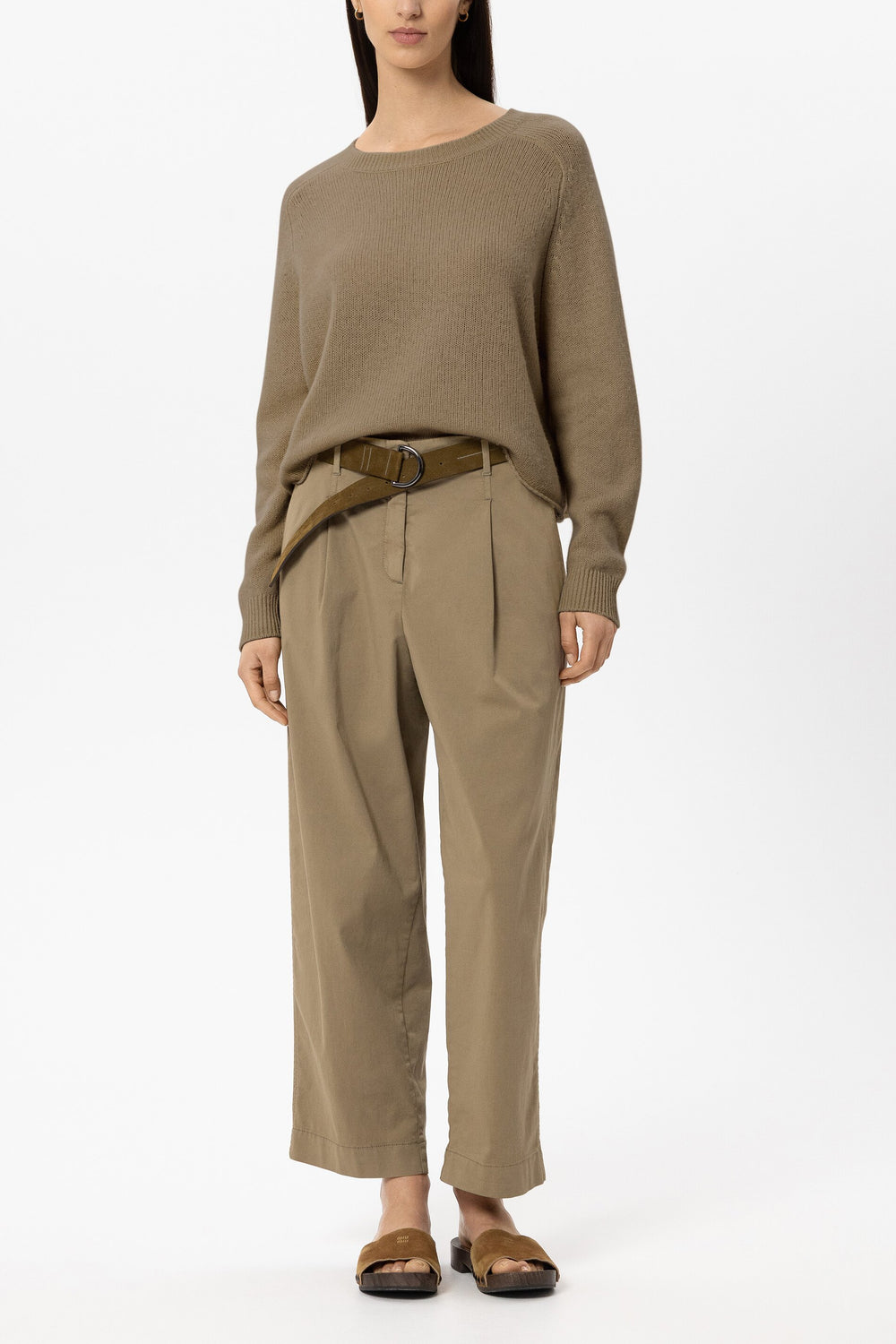 Pull en mélange cachemire - sauge - Standard