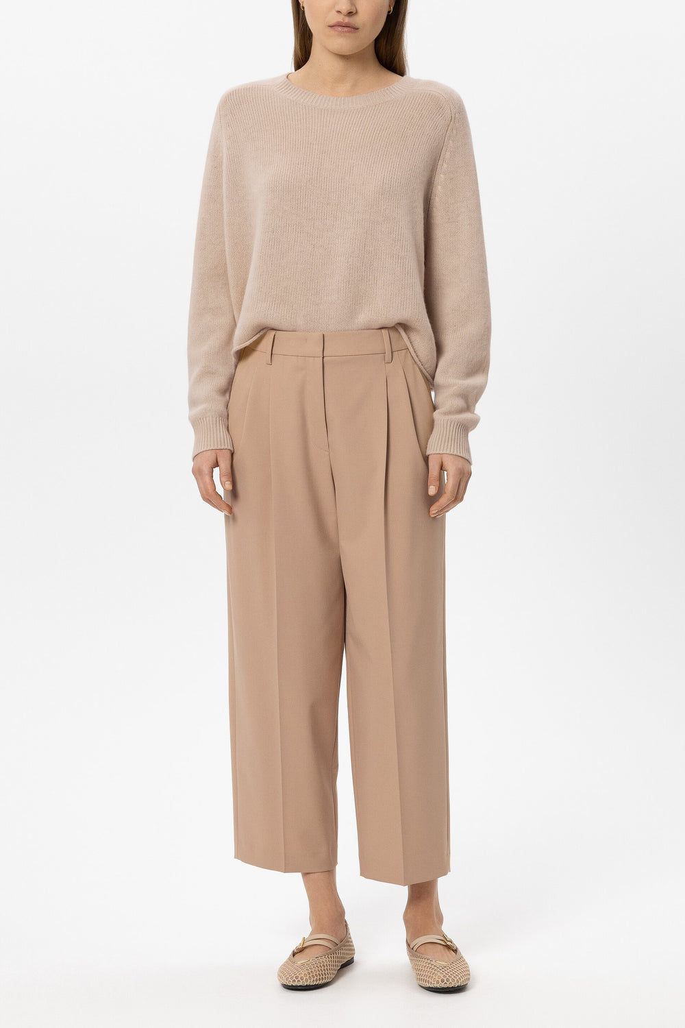 Pullover aus Kaschmir-Mix - cappuccino - Standard