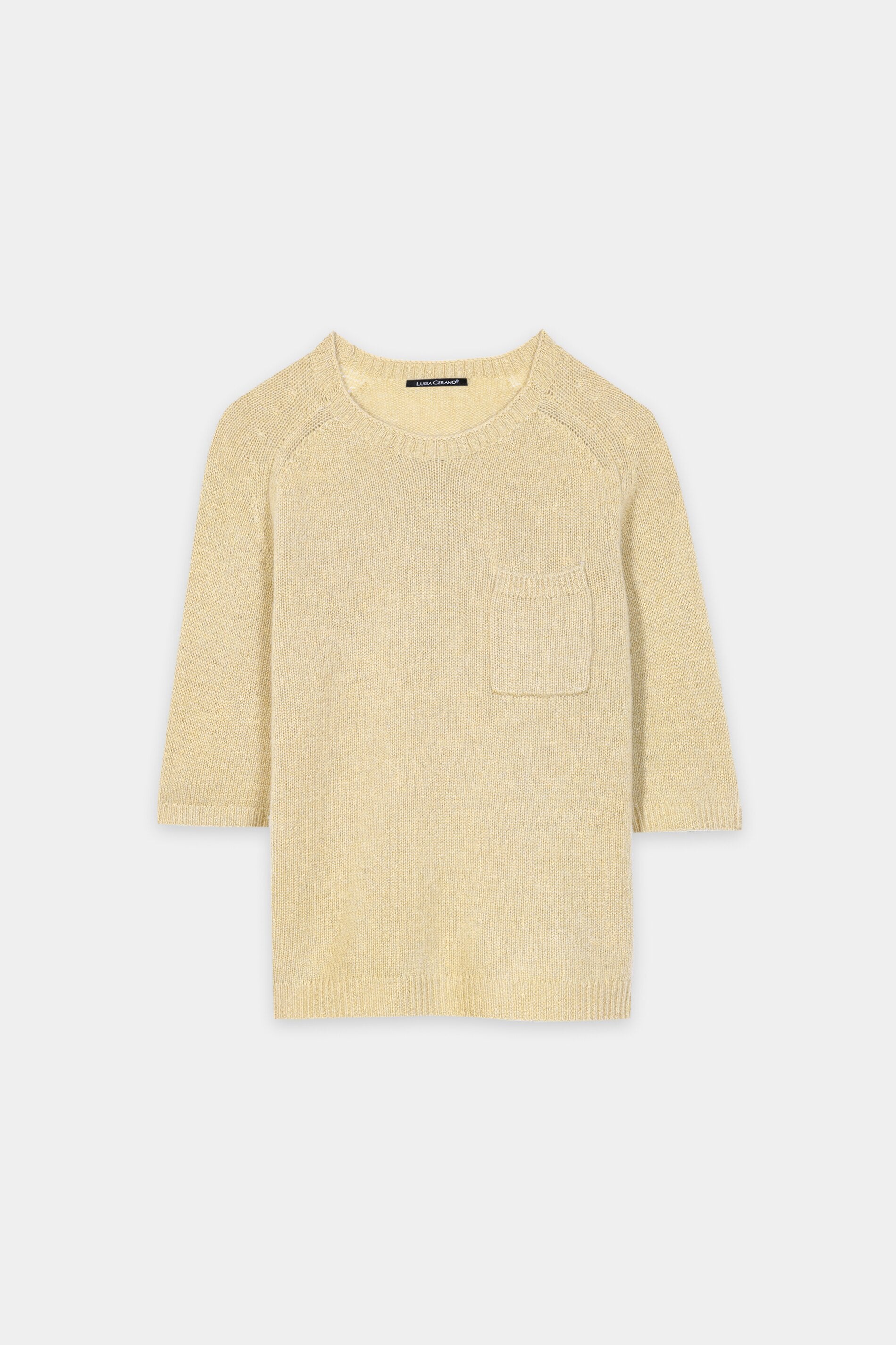 Pullover aus Kaschmir-Mix - butter yellow - Standard | Artikel Front