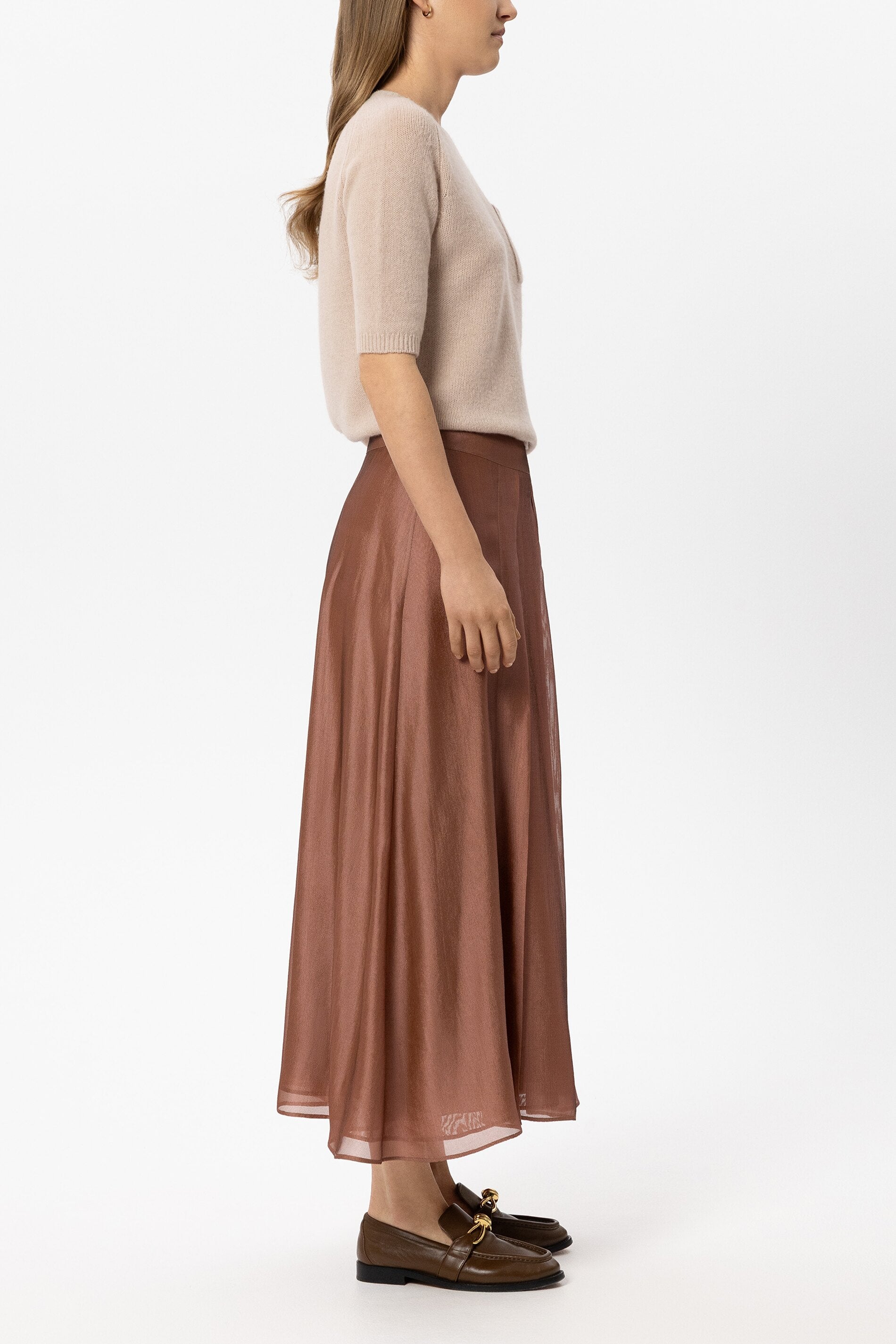 Pullover aus Kaschmir-Mix - cappuccino - Standard | Model Seite