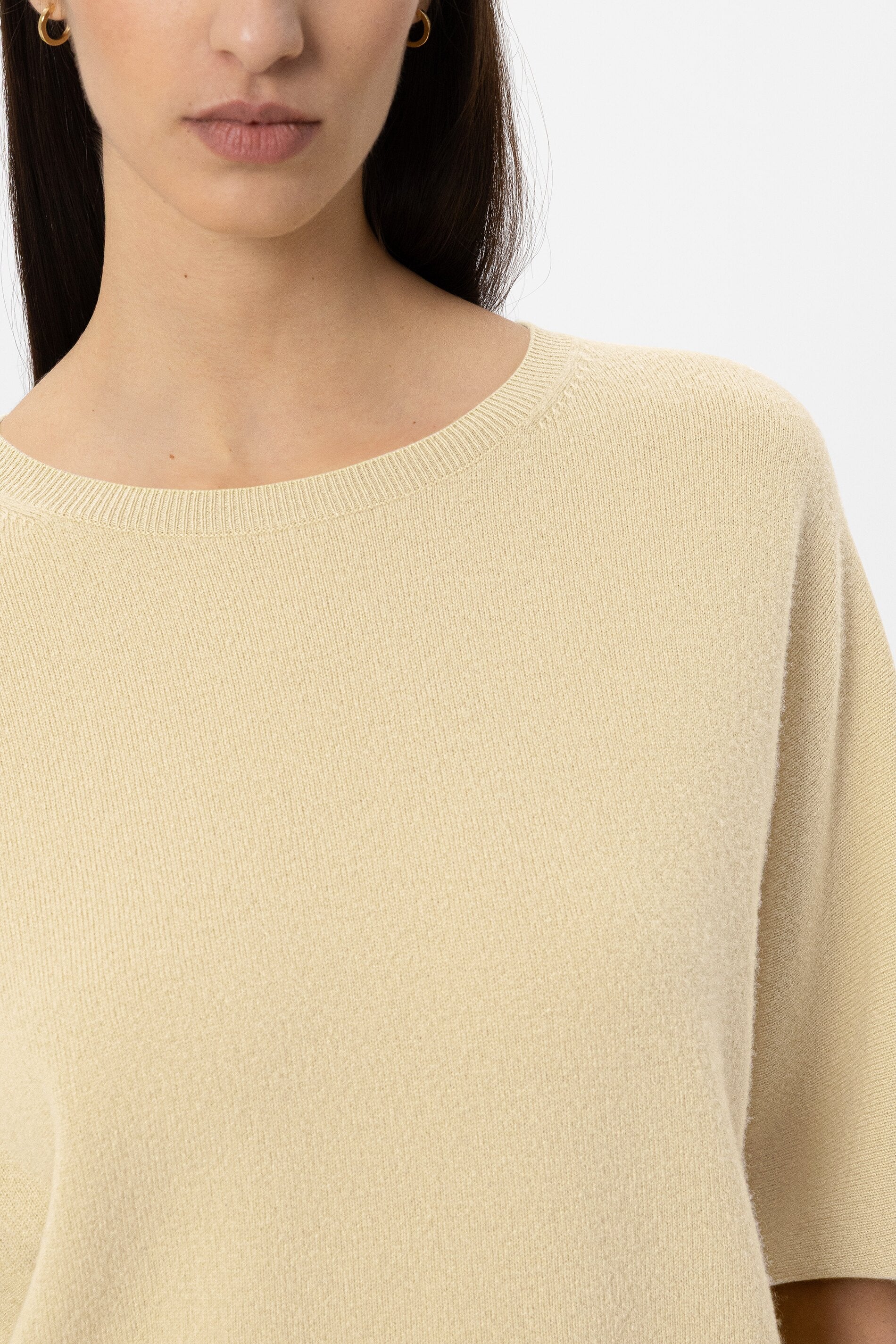 Pullover aus Kaschmir-Mix - butter yellow - Standard | Model Detail