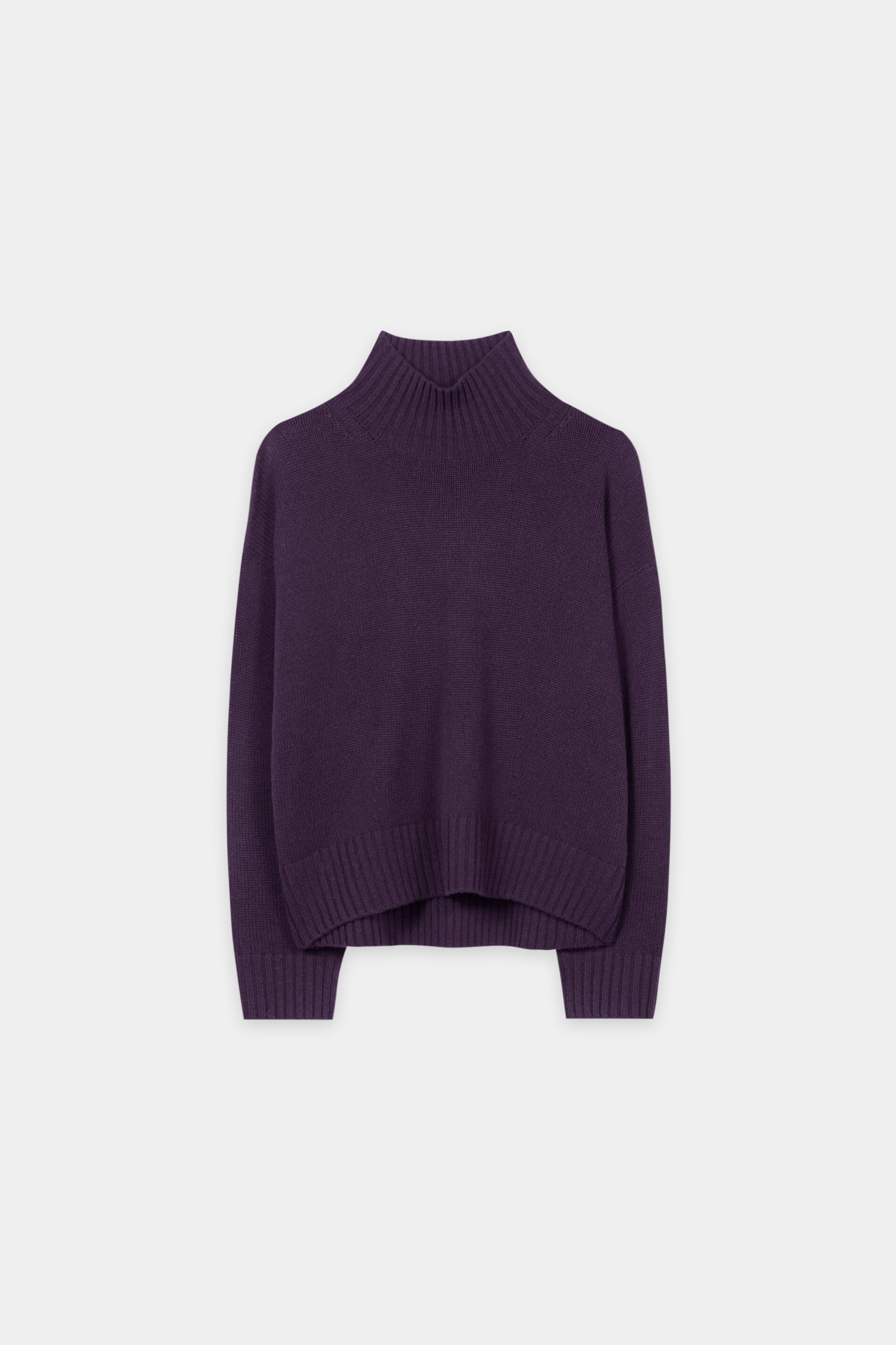 Turtleneck aus Woll-Mix - plum - Standard | Artikel Front