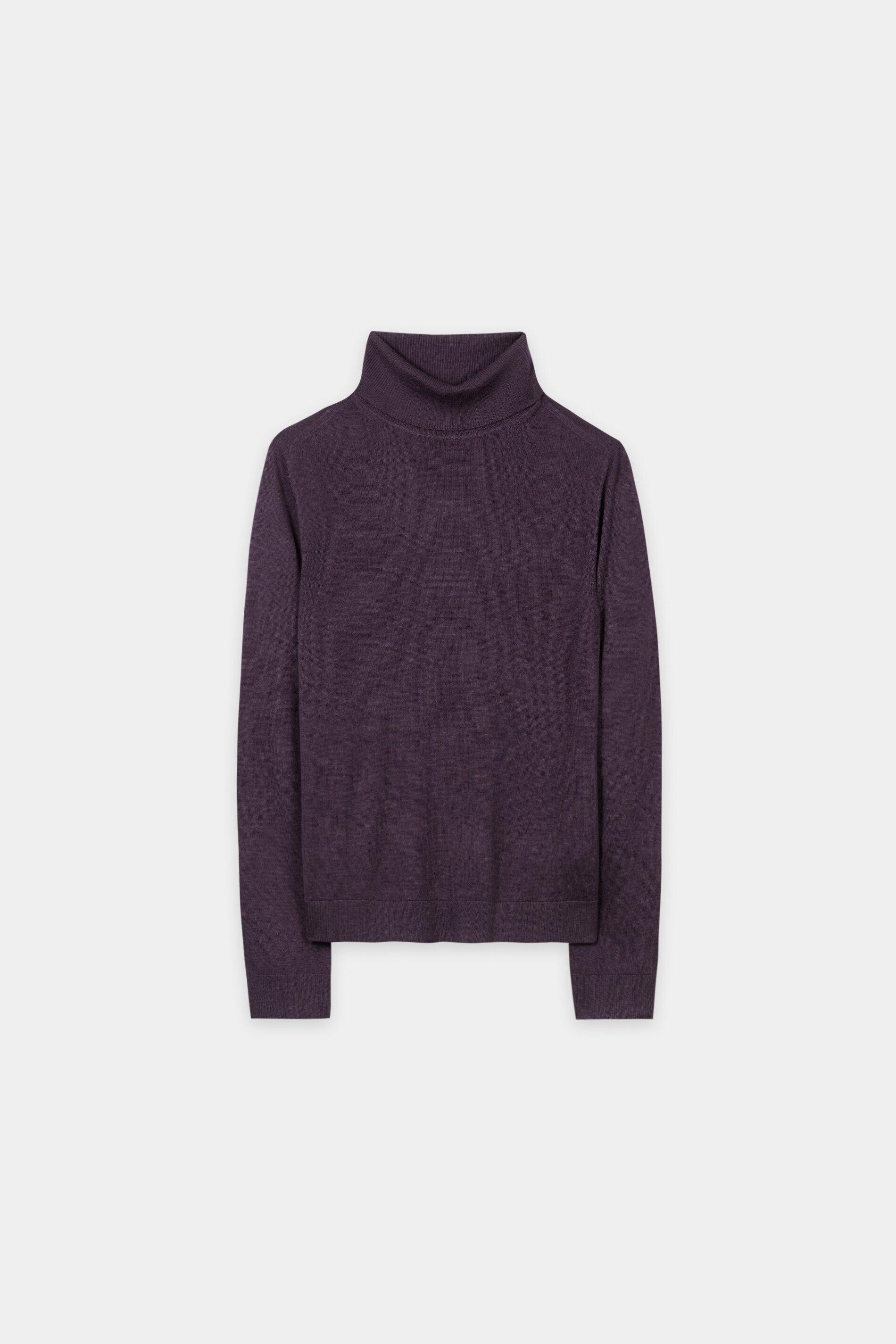 Turtleneck aus Woll-Mix - plum - Standard | Artikel Front