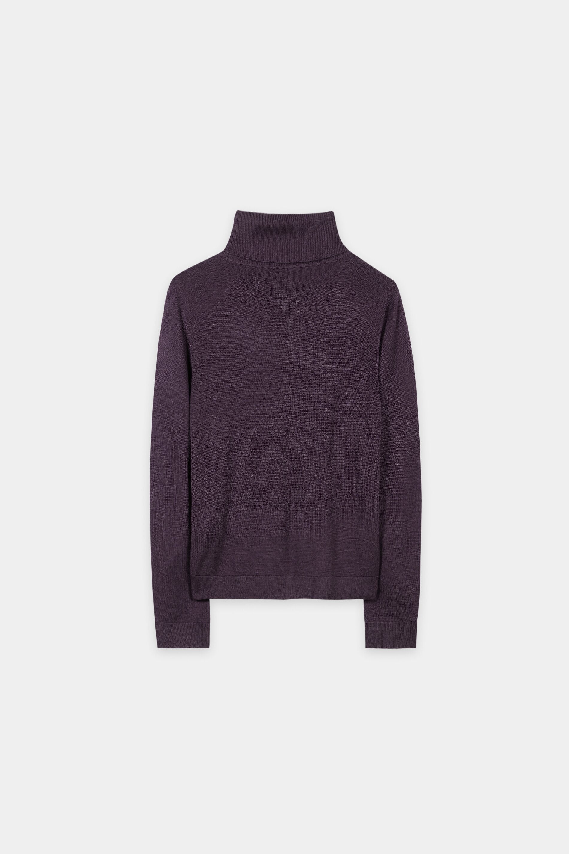 Turtleneck aus Woll-Mix - plum - Standard | Artikel Rück