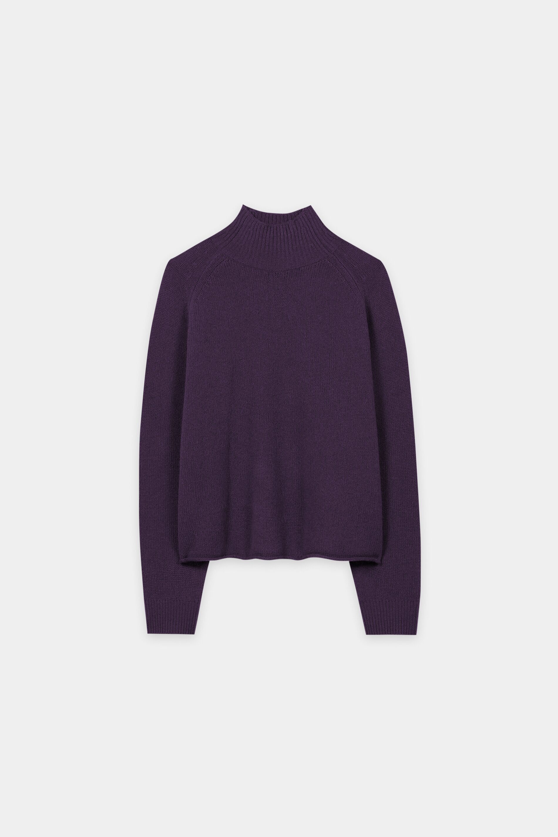Turtleneck aus Kaschmir-Mix - plum - Standard | Artikel Front