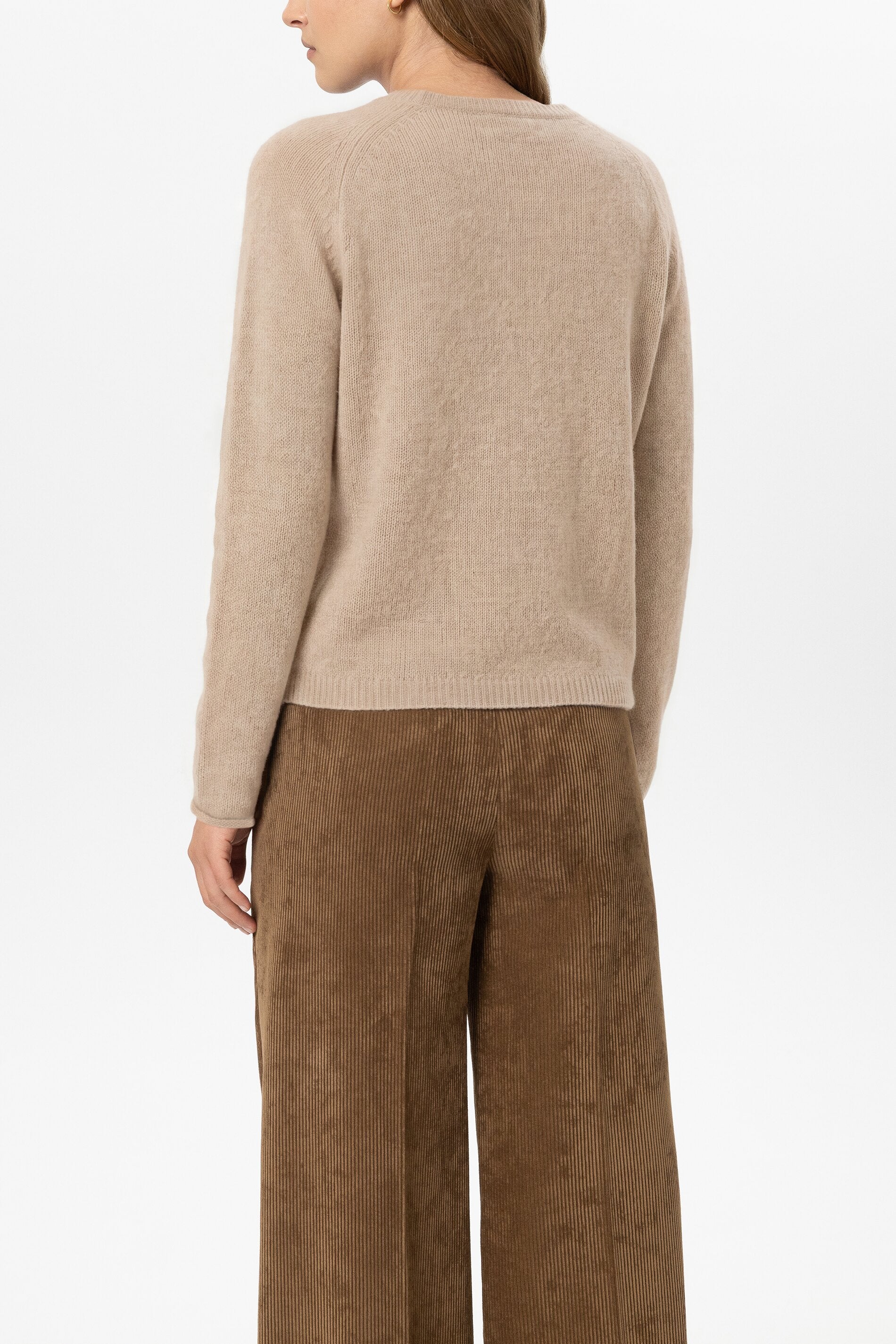 Pullover aus Kaschmir-Mix - soft caramel - Standard | Model Rück
