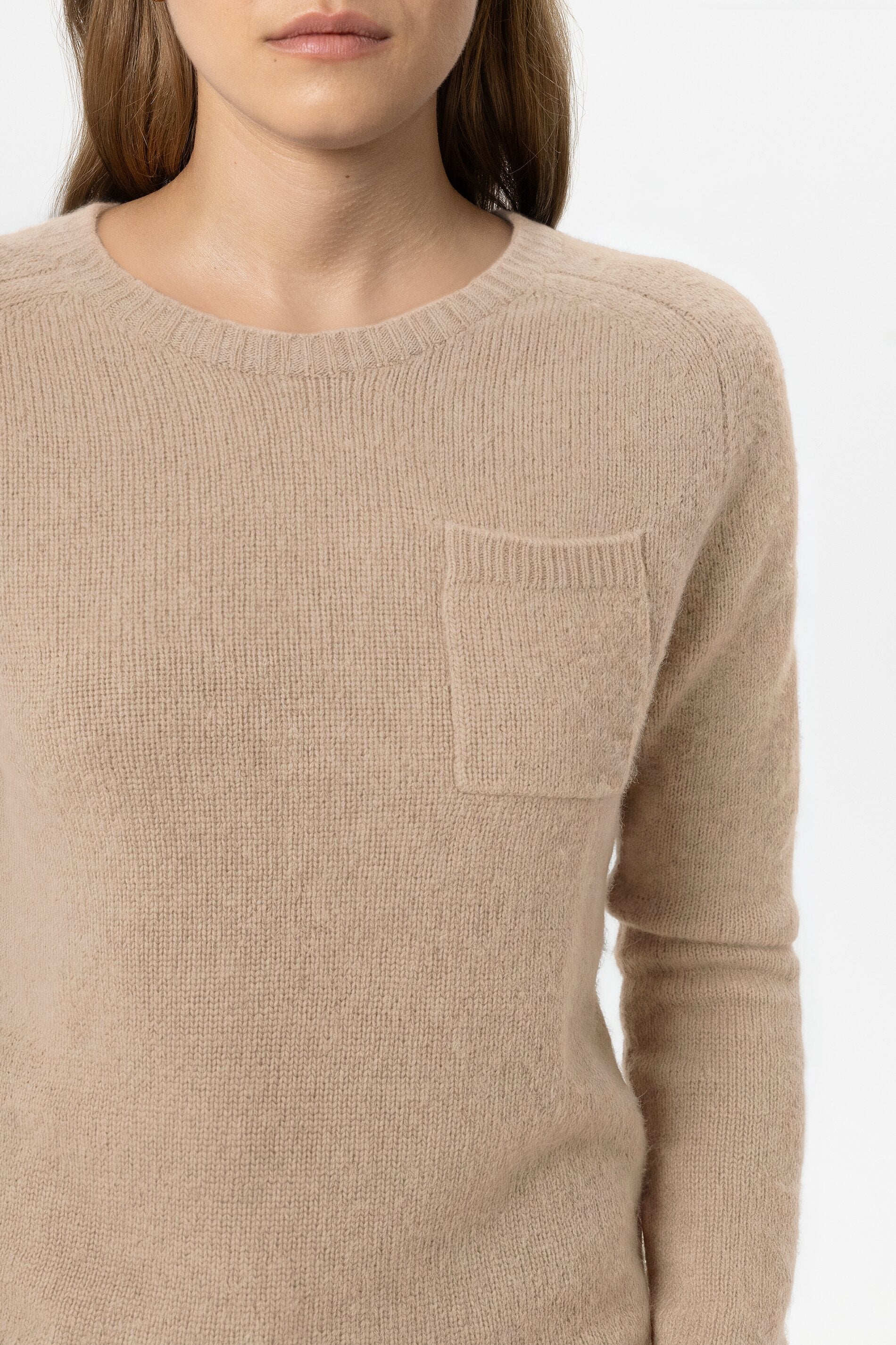 Pullover aus Kaschmir-Mix - soft caramel - Standard | Model Detail