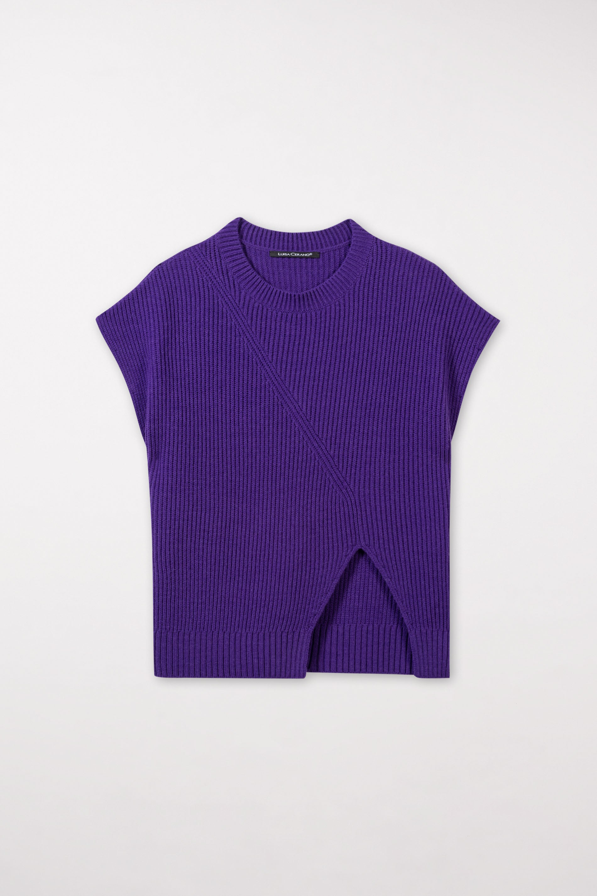 Pullunder aus Woll-Mix - deep purple - Standard | Artikel Front