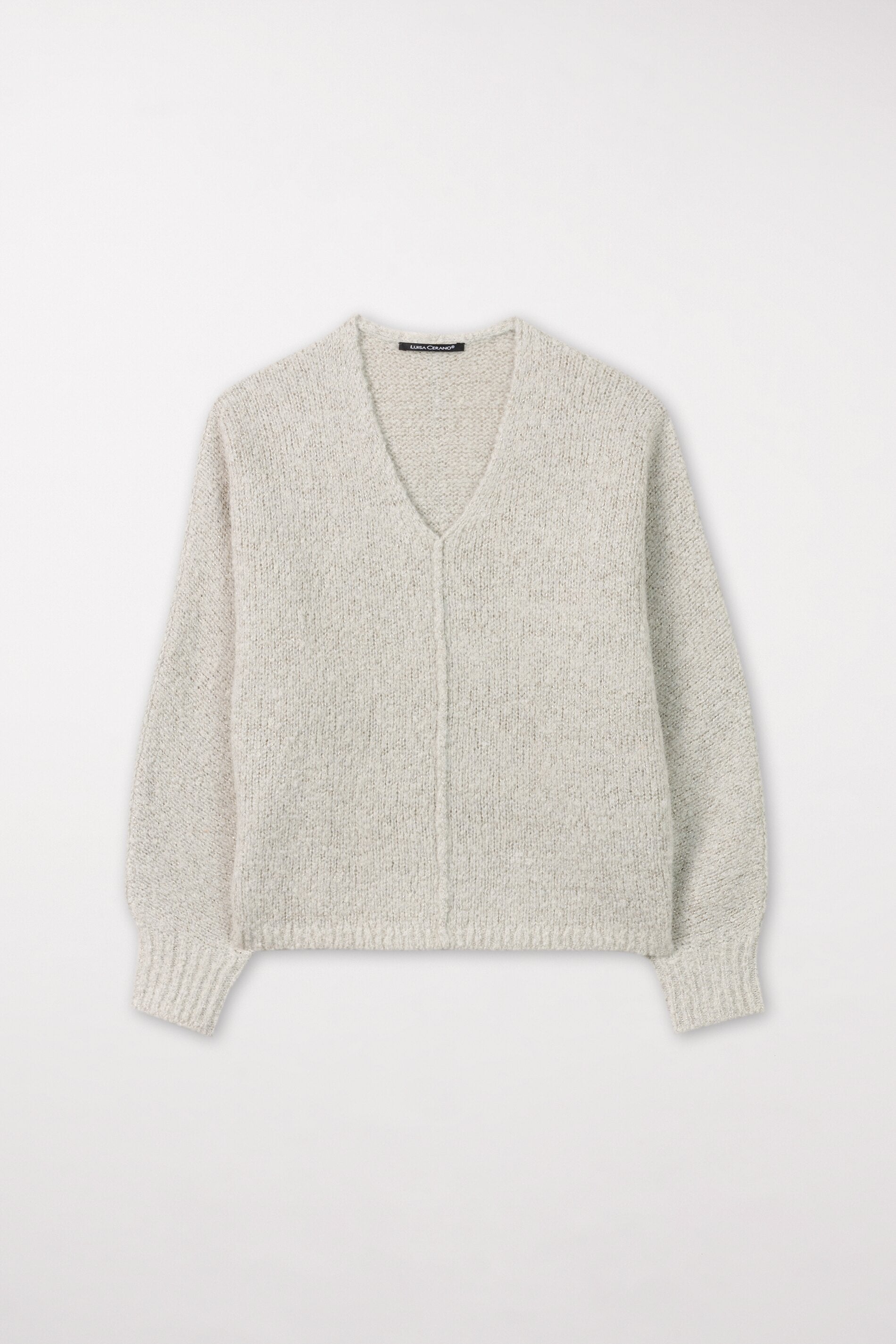 Bouclé-Pullover - stone - Standard | Artikel Front