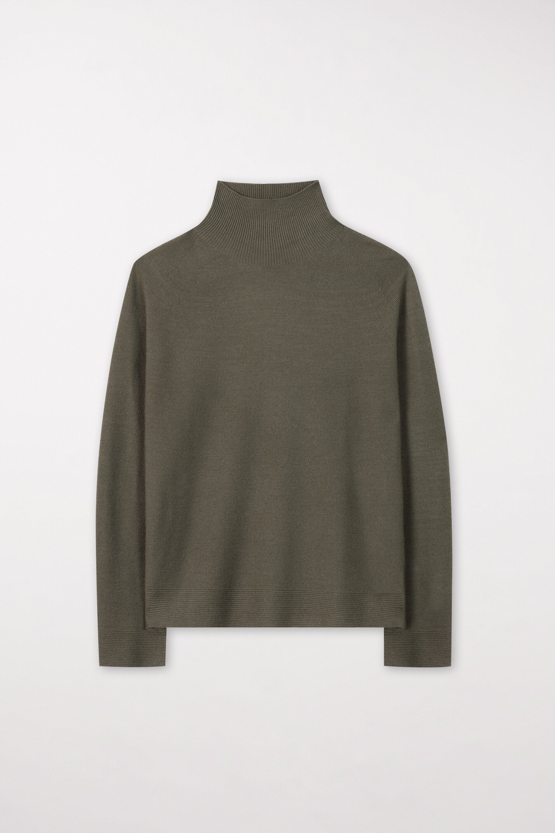 Turtleneck-Pullover - greyish khaki - Standard | Artikel Front