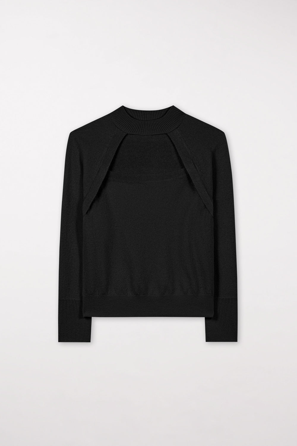 Turtleneck aus Kaschmir-Mix - deep black - Standard
