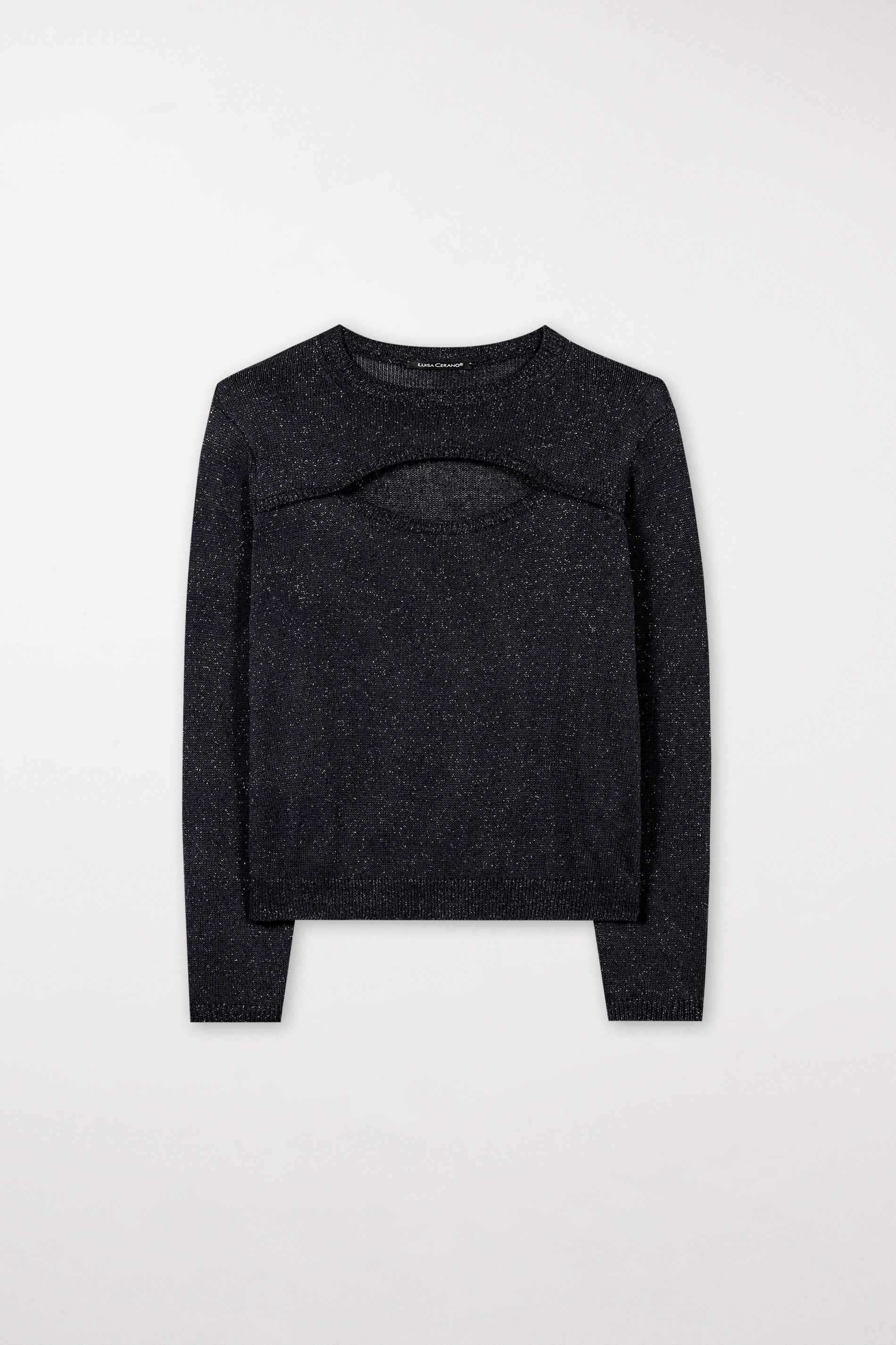 Pullover mit Cut-out - dark navy - Standard | Artikel Front
