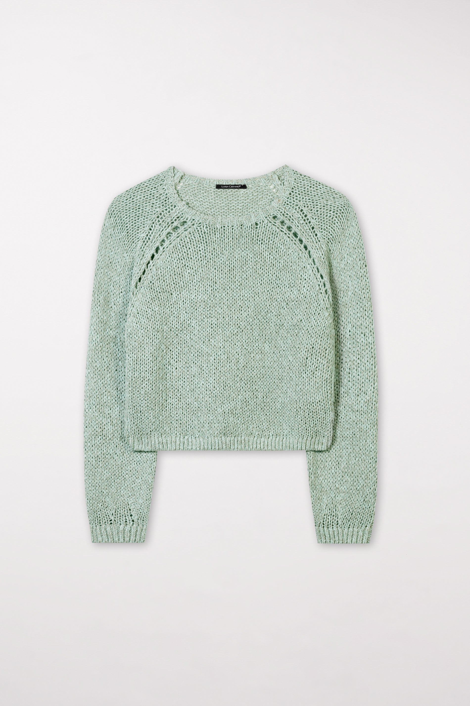Pullover in Two-Tone-Optik - mint - Standard | Artikel Front