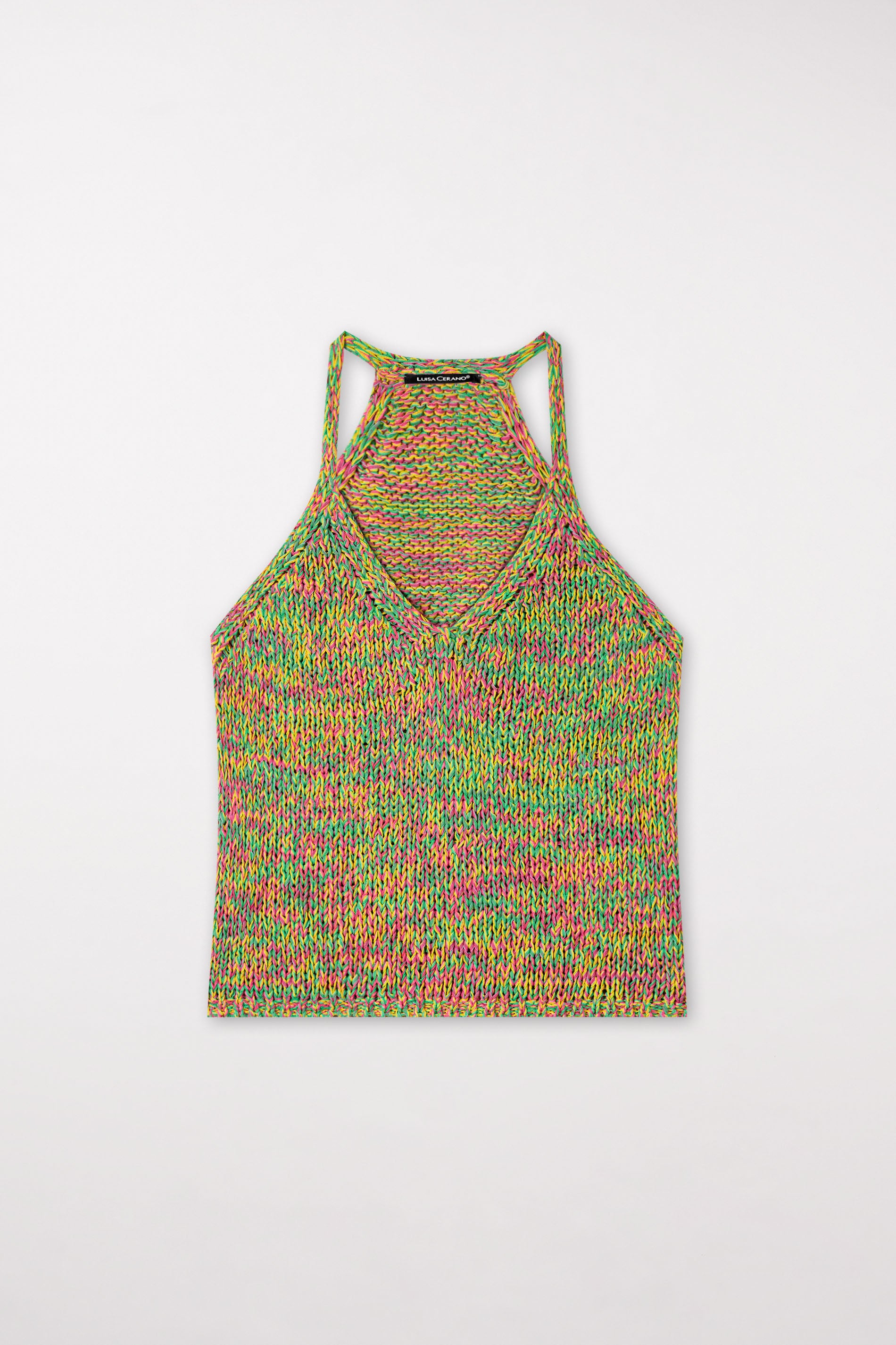 Tanktop mit V-Neck - lemon - Standard | Artikel Front