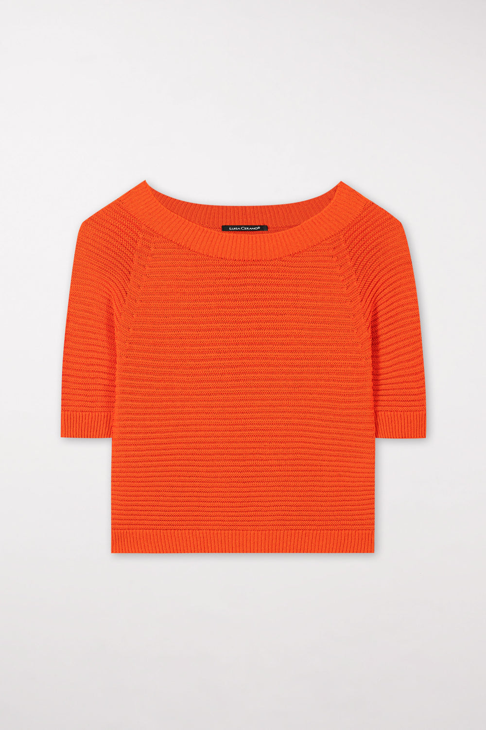 Pullover aus Baumwoll-Mix - burnt orange - Standard