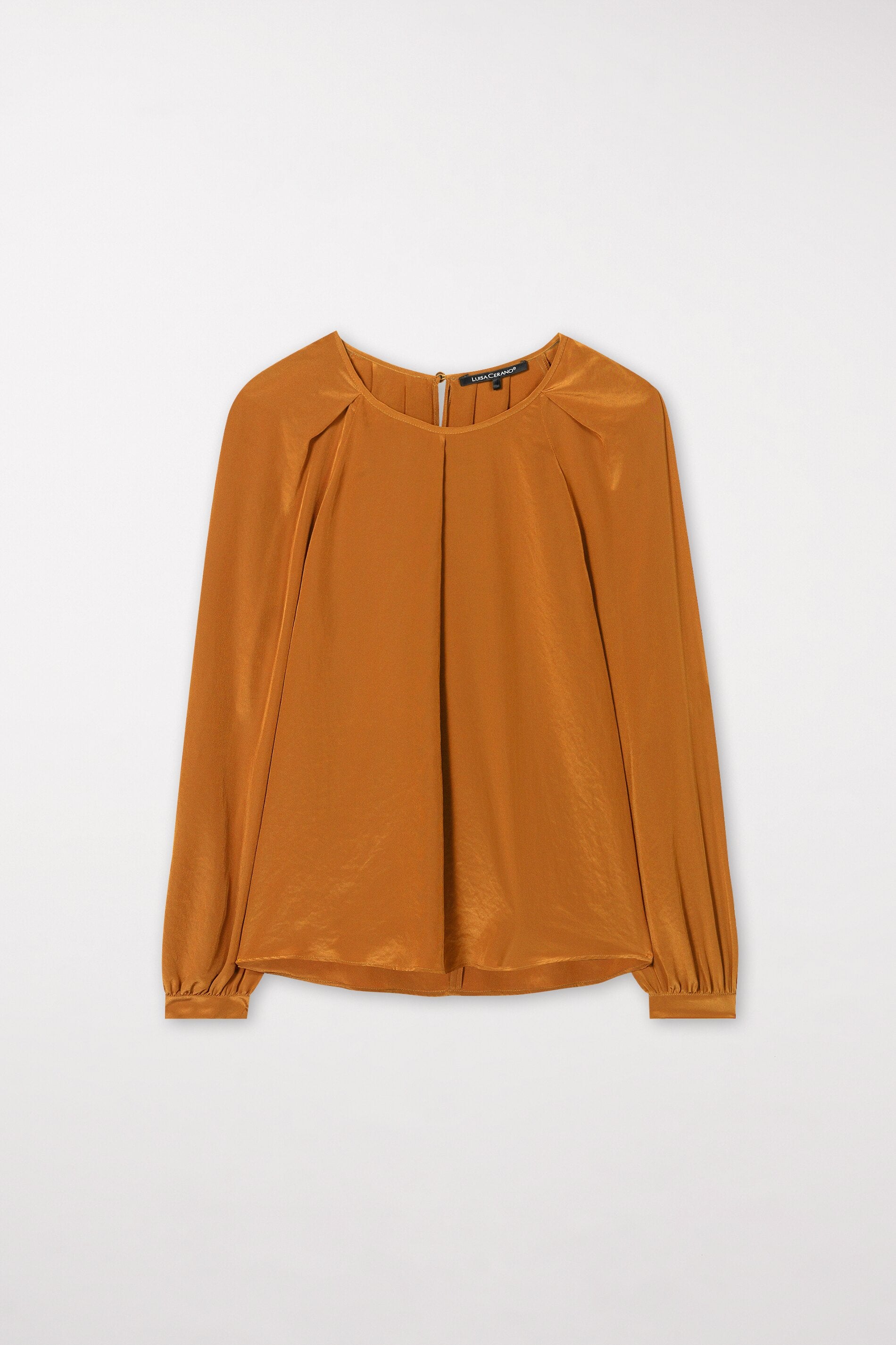 Bluse mit Faltendetails - kurkuma - Standard | Artikel Front