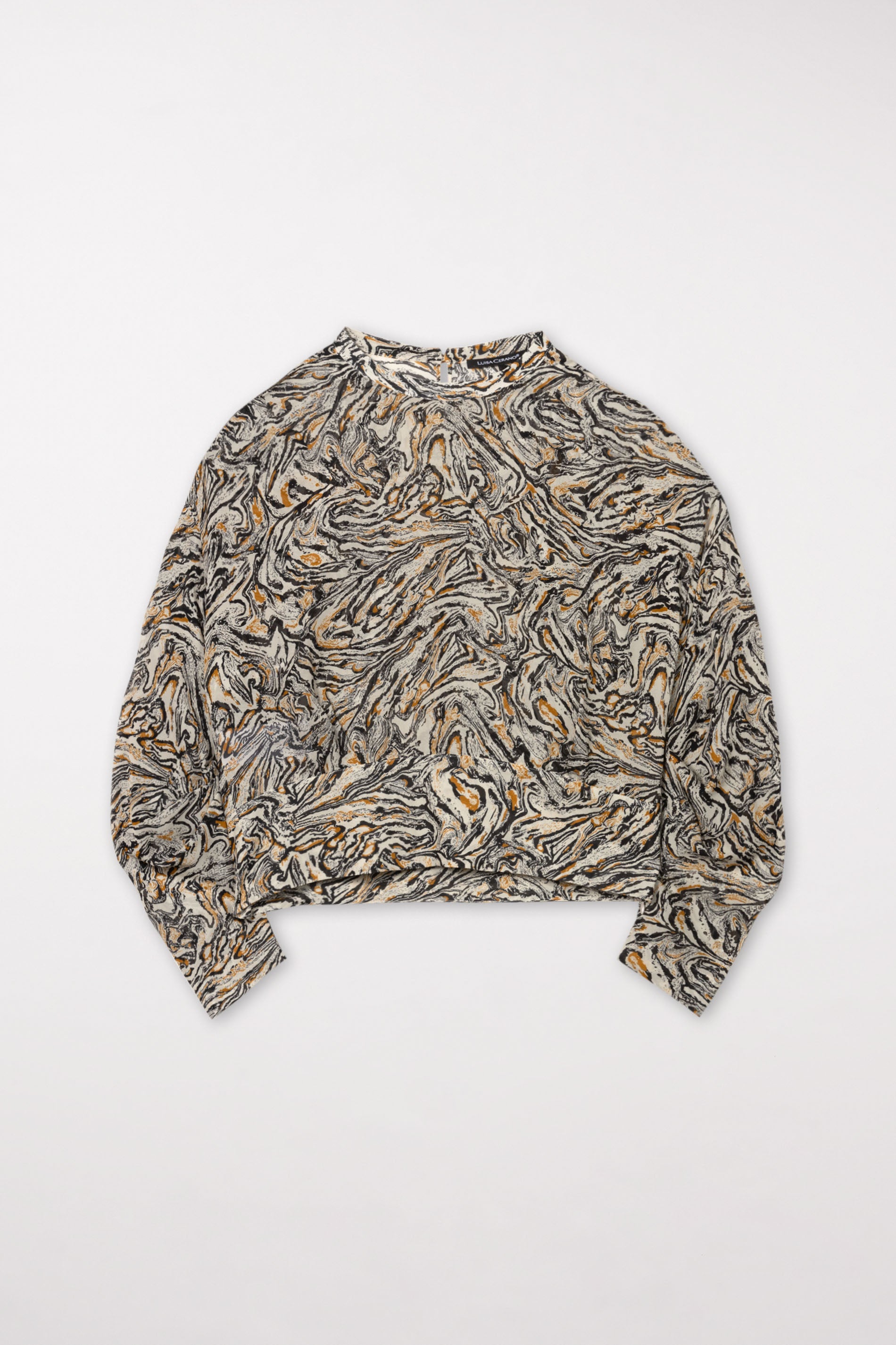 Blusentop mit Marble-Print - multi - Standard | Artikel Front