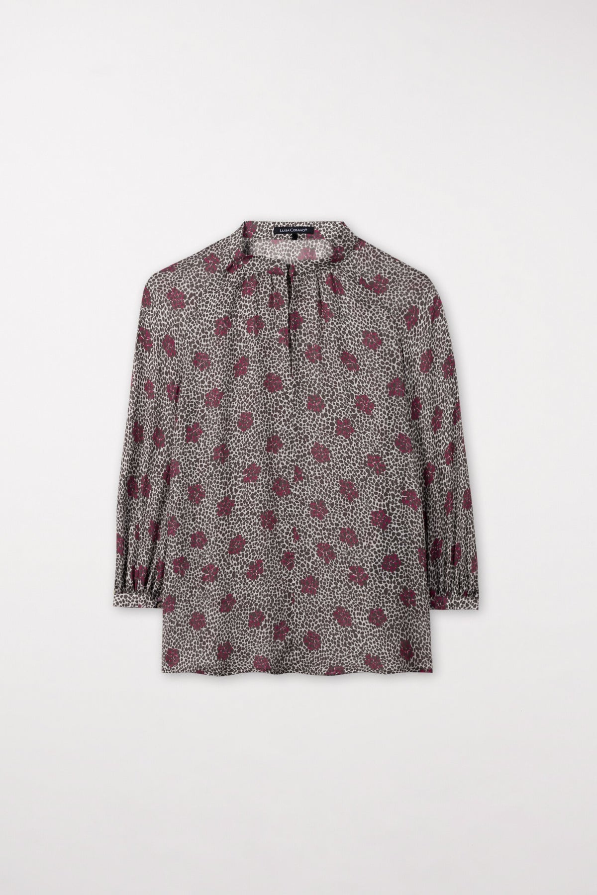 Bluse mit Millefeleurs-Print - multi - Standard | Artikel Front
