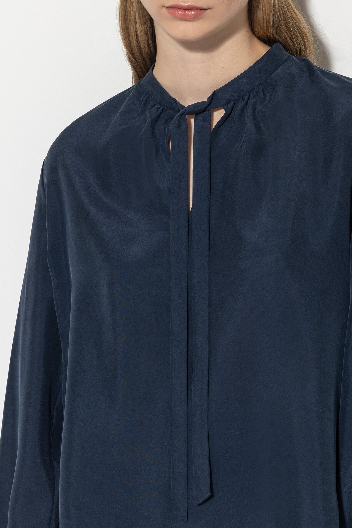 Seiden-Tunikabluse - midnight blue - Standard | Model Detail