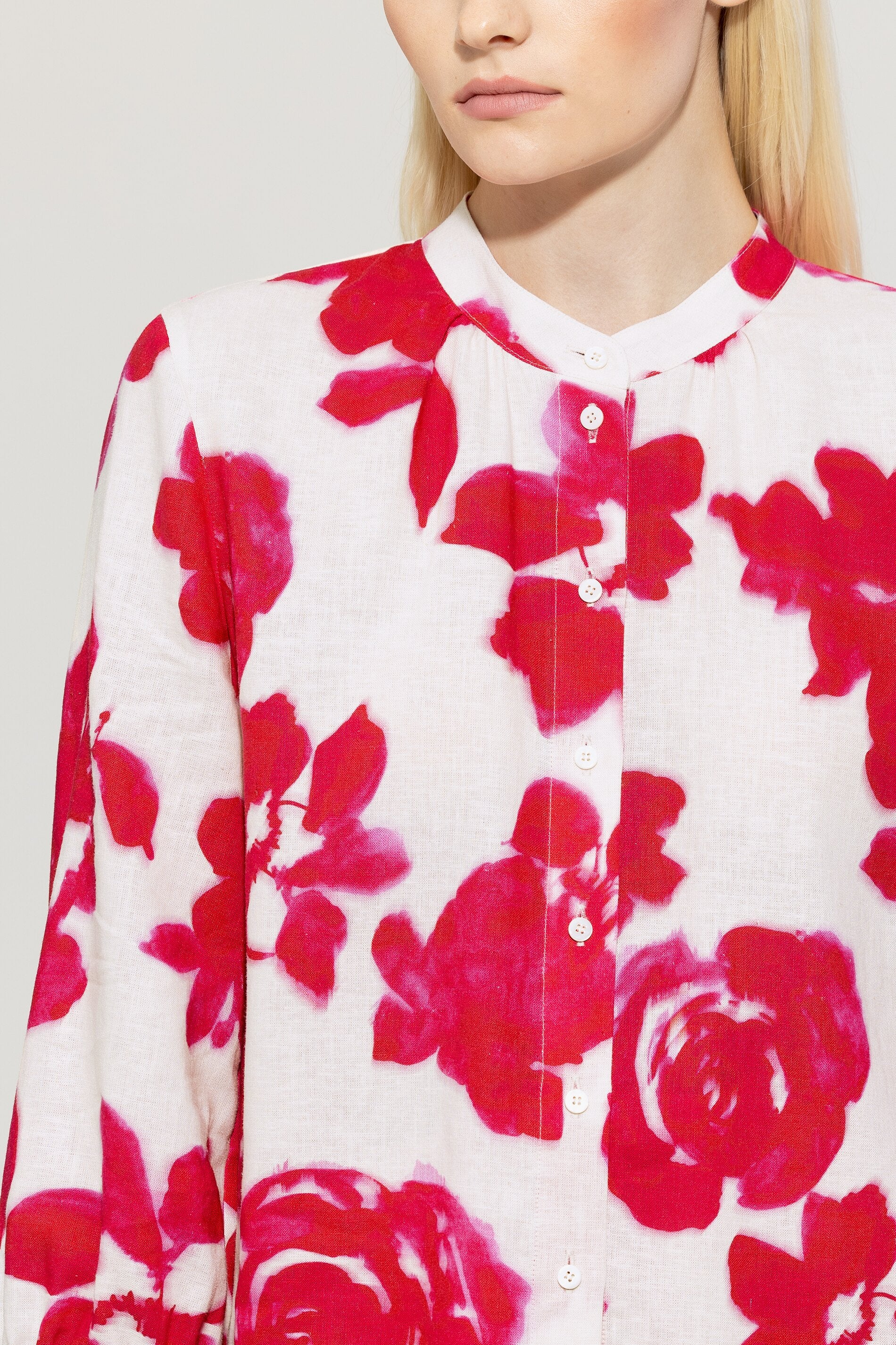 Tunikabluse mit Flower-Print - blossom pink - multi - Standard | Model Detail