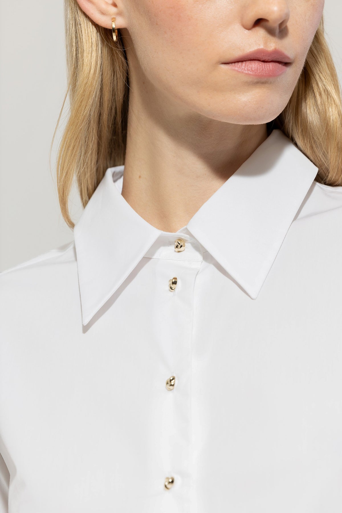 Tunikabluse aus Baumwolle - bleached white - Standard | Model Detail