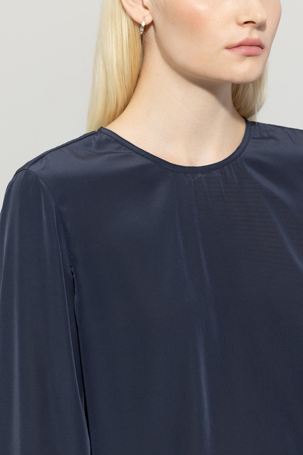 Langarm-Tunikabluse - jeans blue - Standard | Model Detail