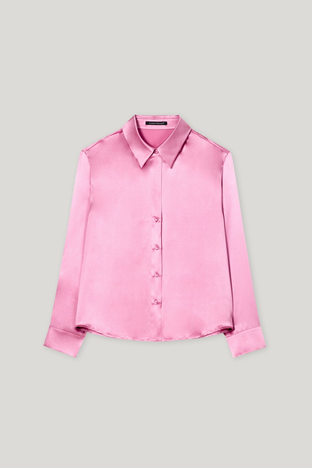 Seiden-Hemdbluse - candy pink - Standard | Artikel Front