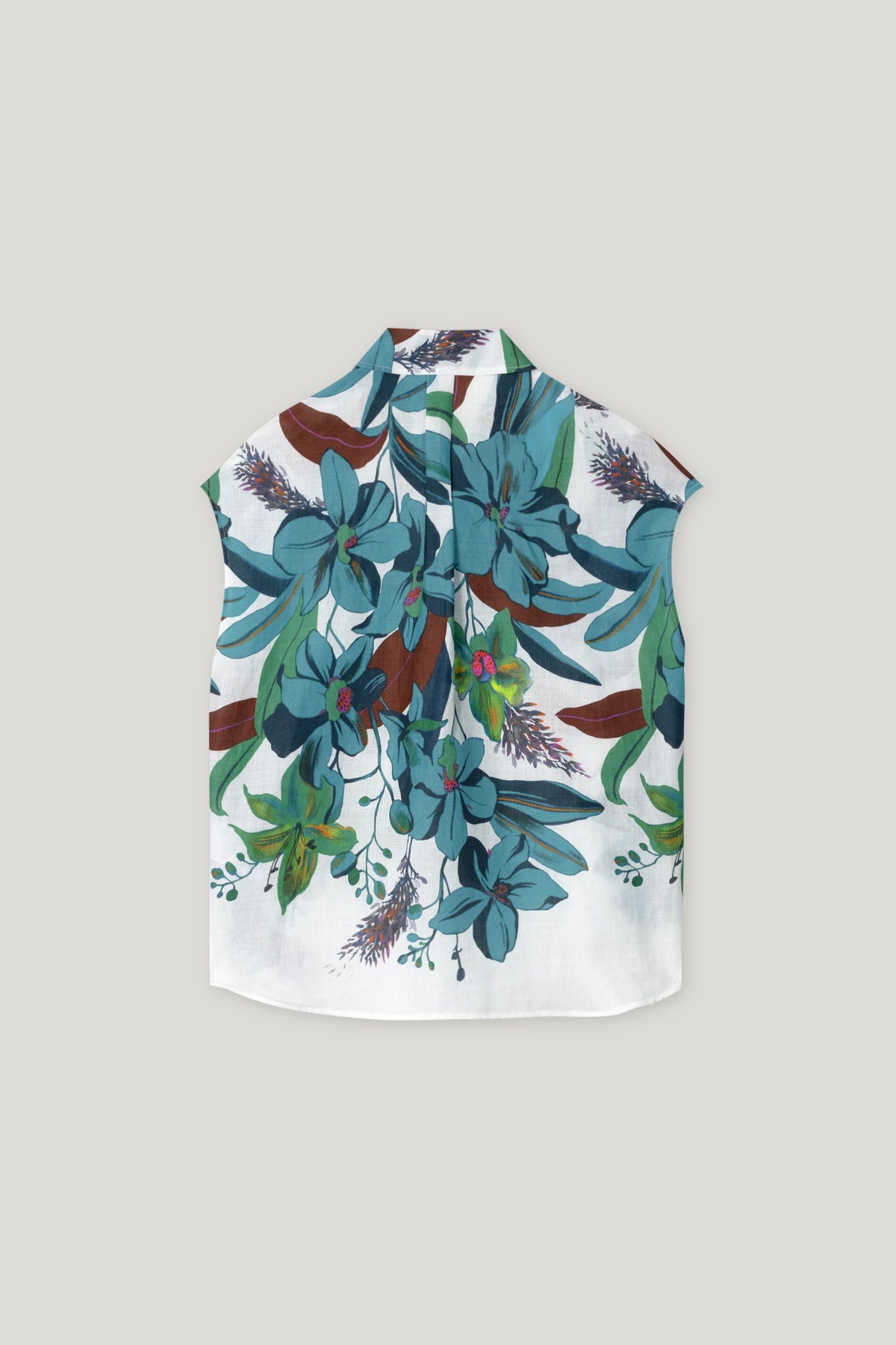 Hemdbluse mit Hawaii-Print - multi - Standard | Artikel Rück