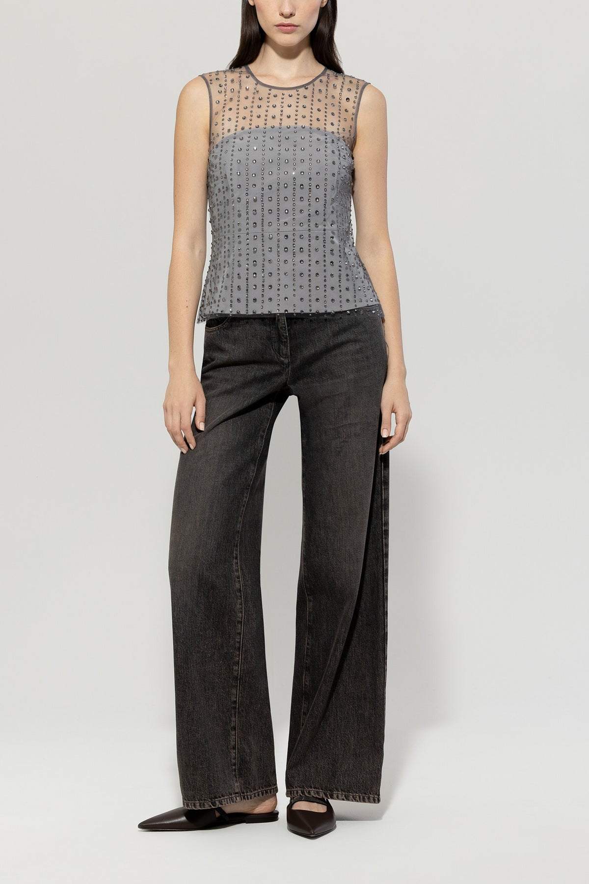 Top in Mesh-Optik - multi - Standard | Model Front