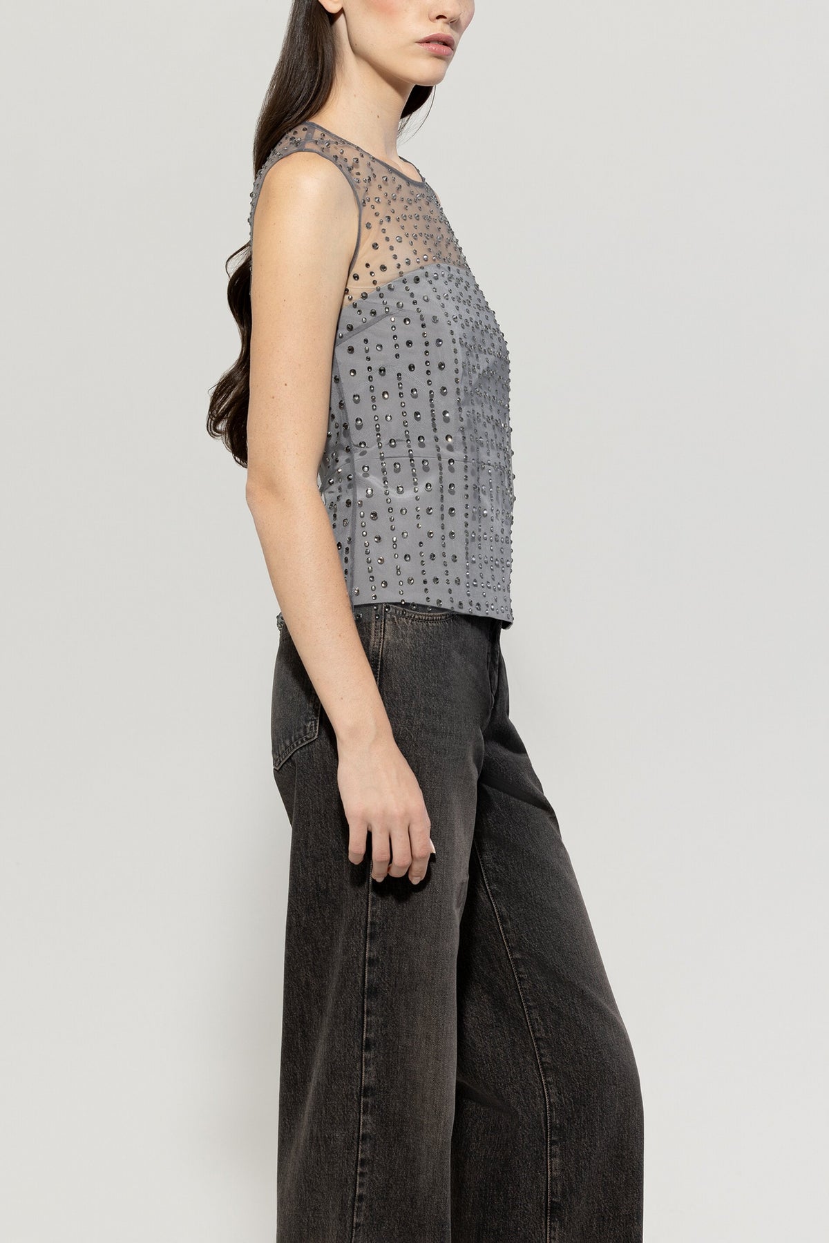 Top in Mesh-Optik - multi - Standard | Model Seite