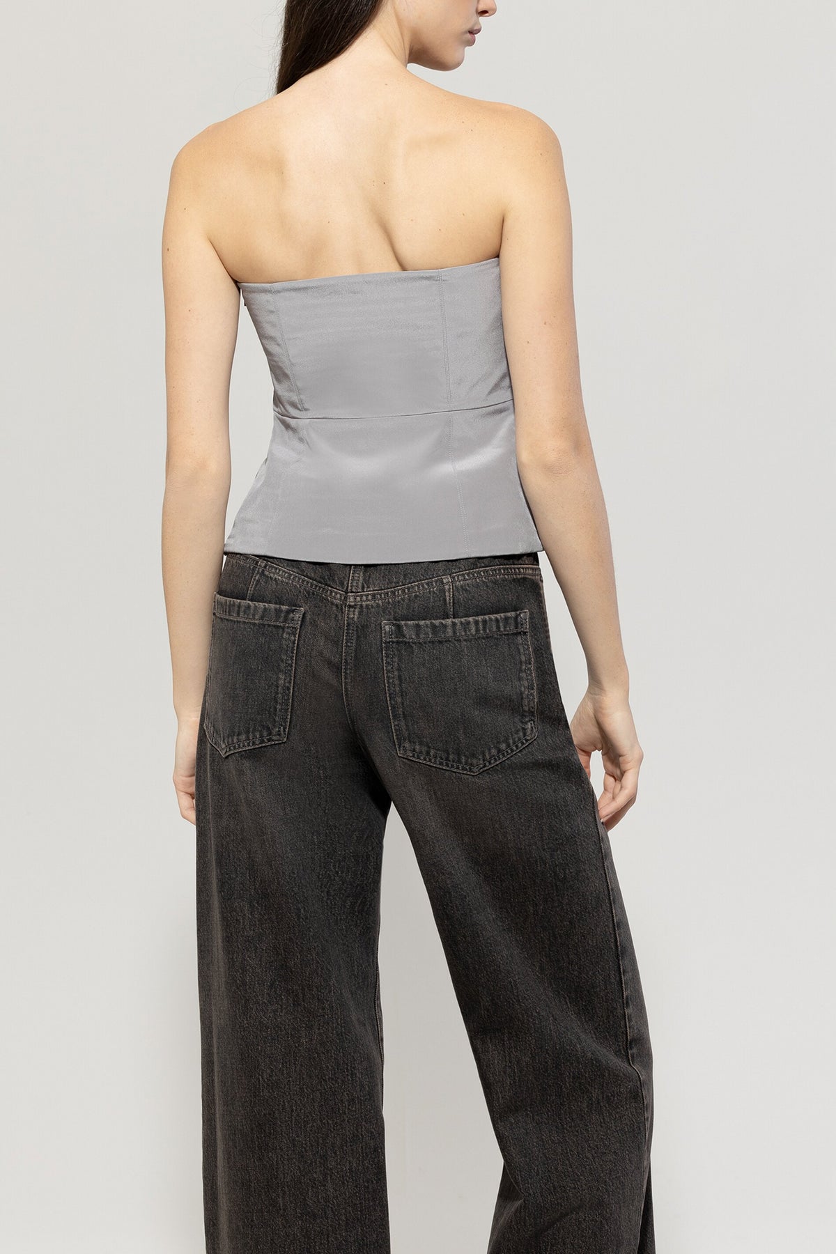 Satin-Corsage - multi - Standard | Model Rück