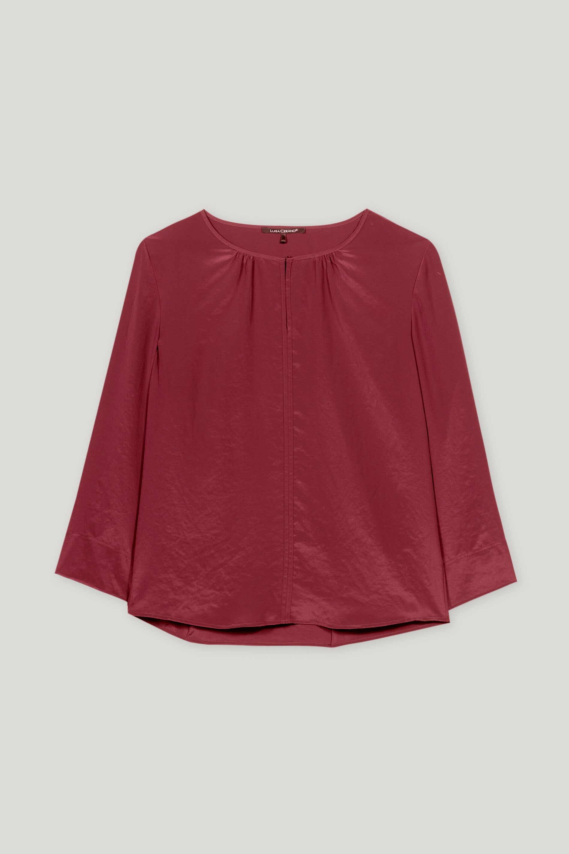 Fließendes Blusenshirt - berry red - Standard | Artikel Front