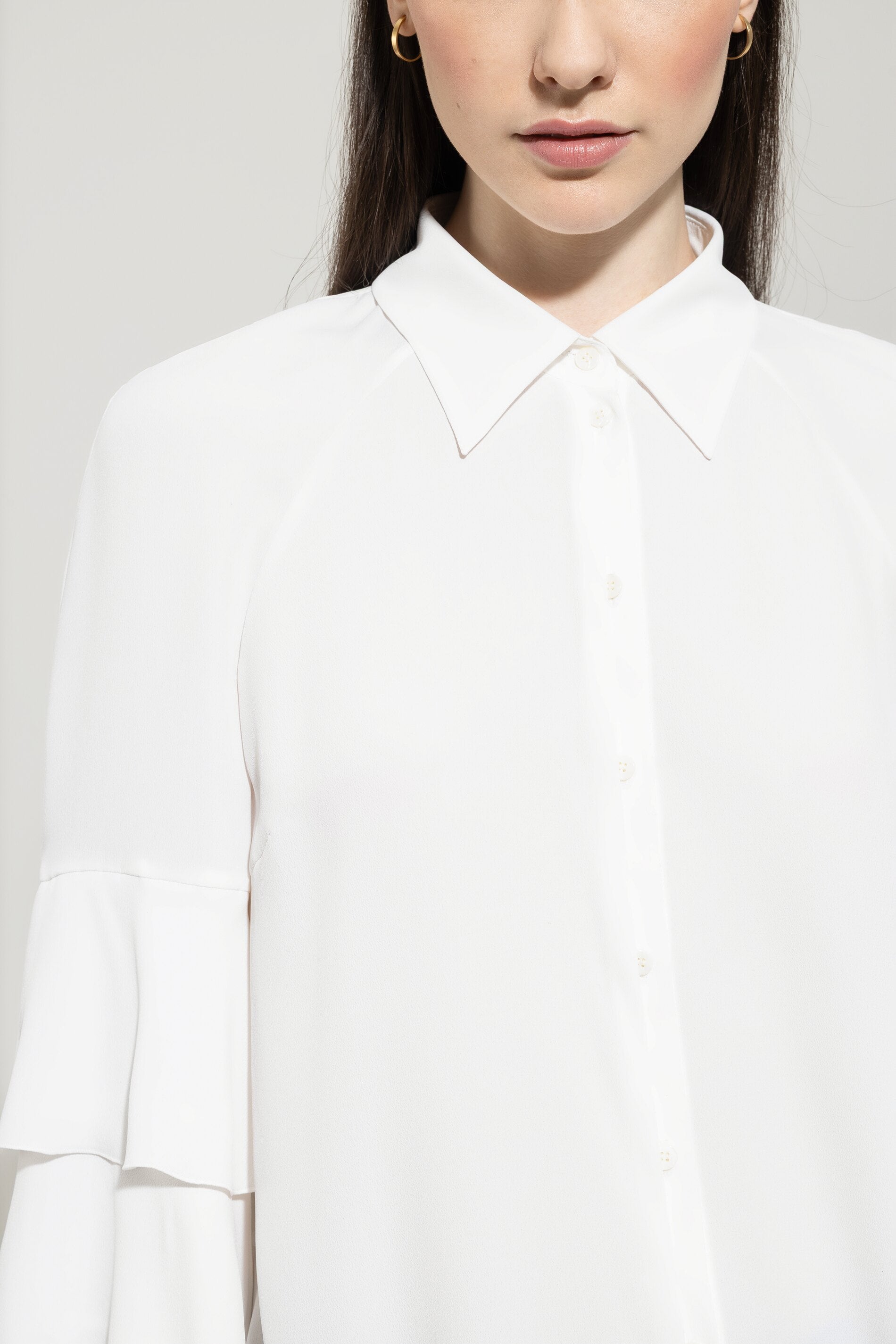 Bluse aus Seiden-Mix - off white - Standard | Model Detail