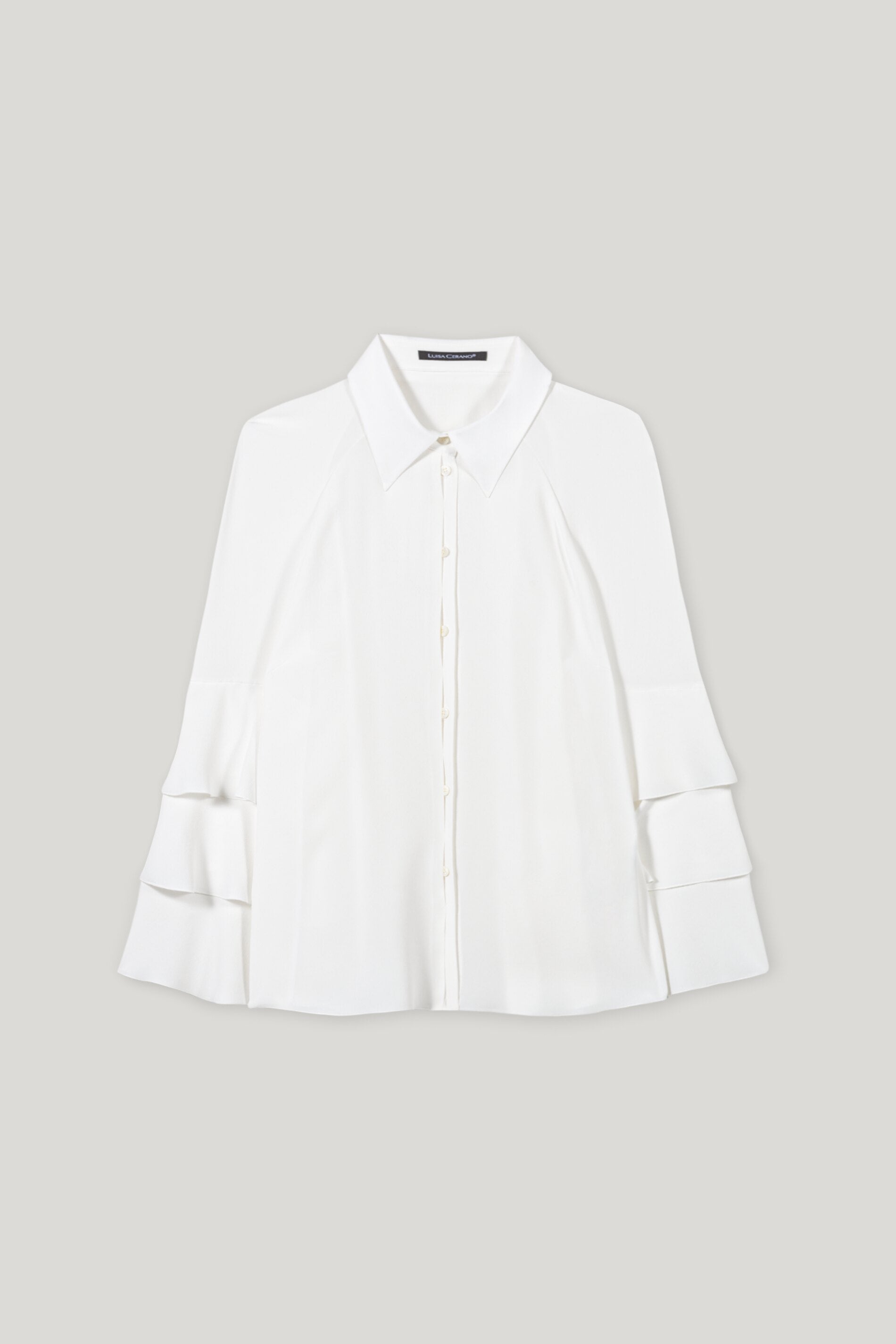 Bluse aus Seiden-Mix - off white - Standard | Artikel Front