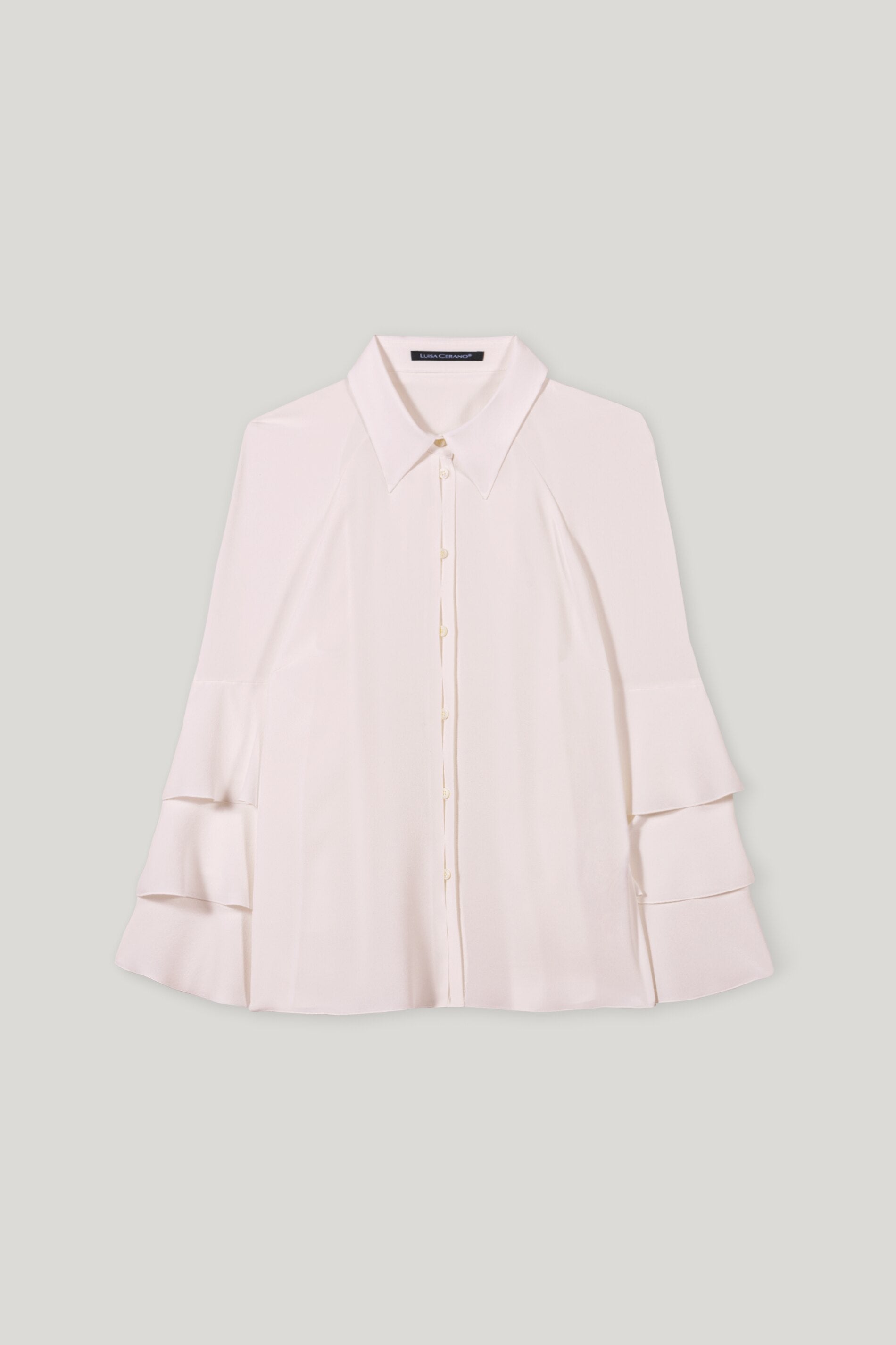 Bluse aus Seiden-Mix - creamy powder - Standard | Artikel Front