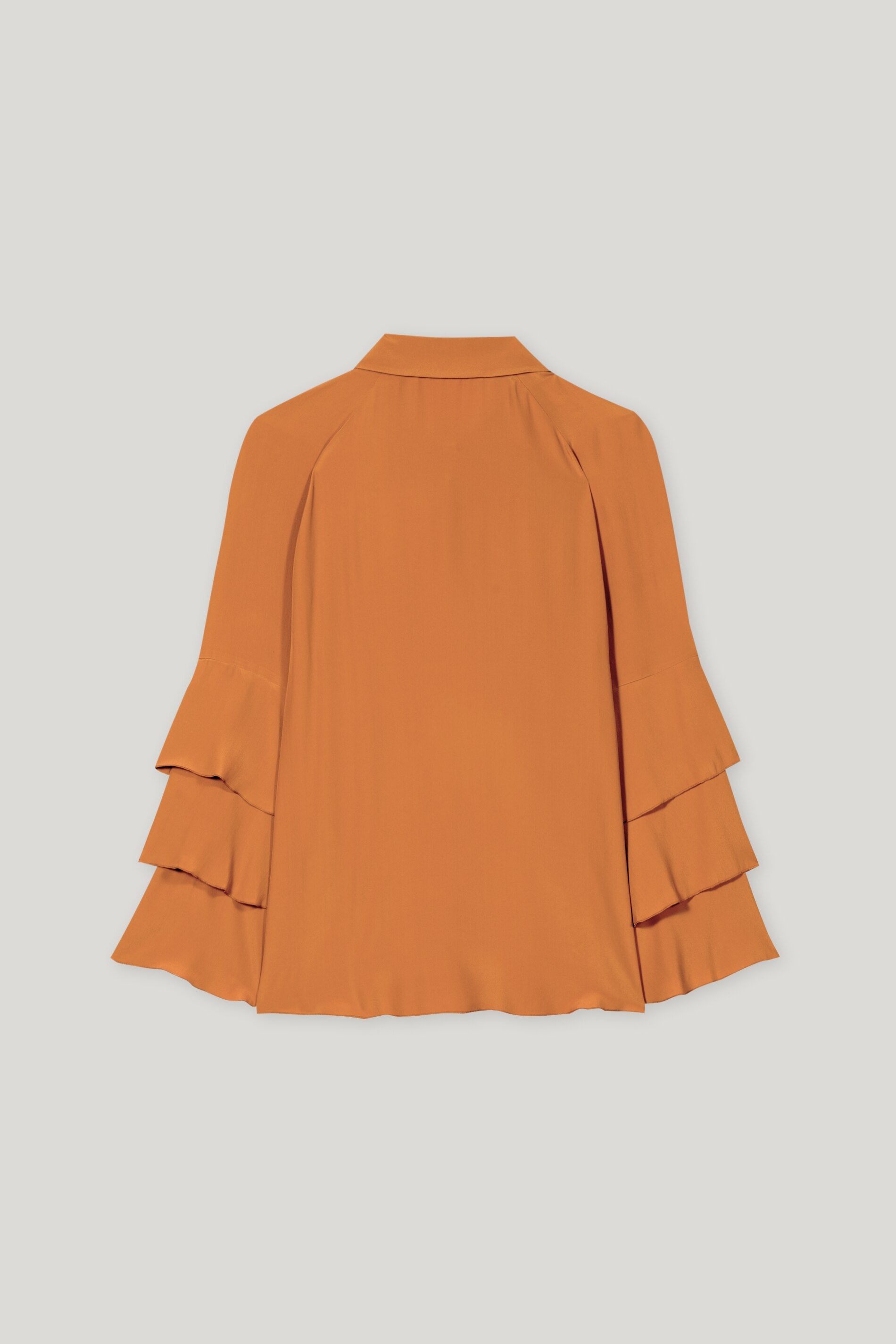 Bluse aus Seiden-Mix - cinnamon - Standard | Artikel Rück